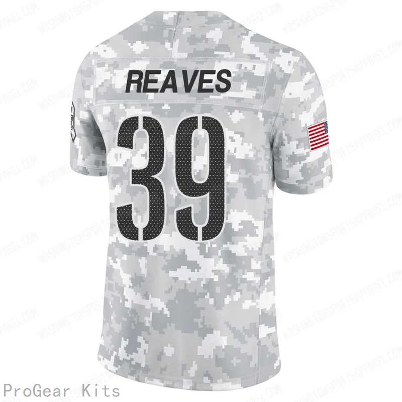 Jeremy Reaves Washington Commanders Jersey No.39 Camo NFL Football Fan Wear Jeremy Reaves