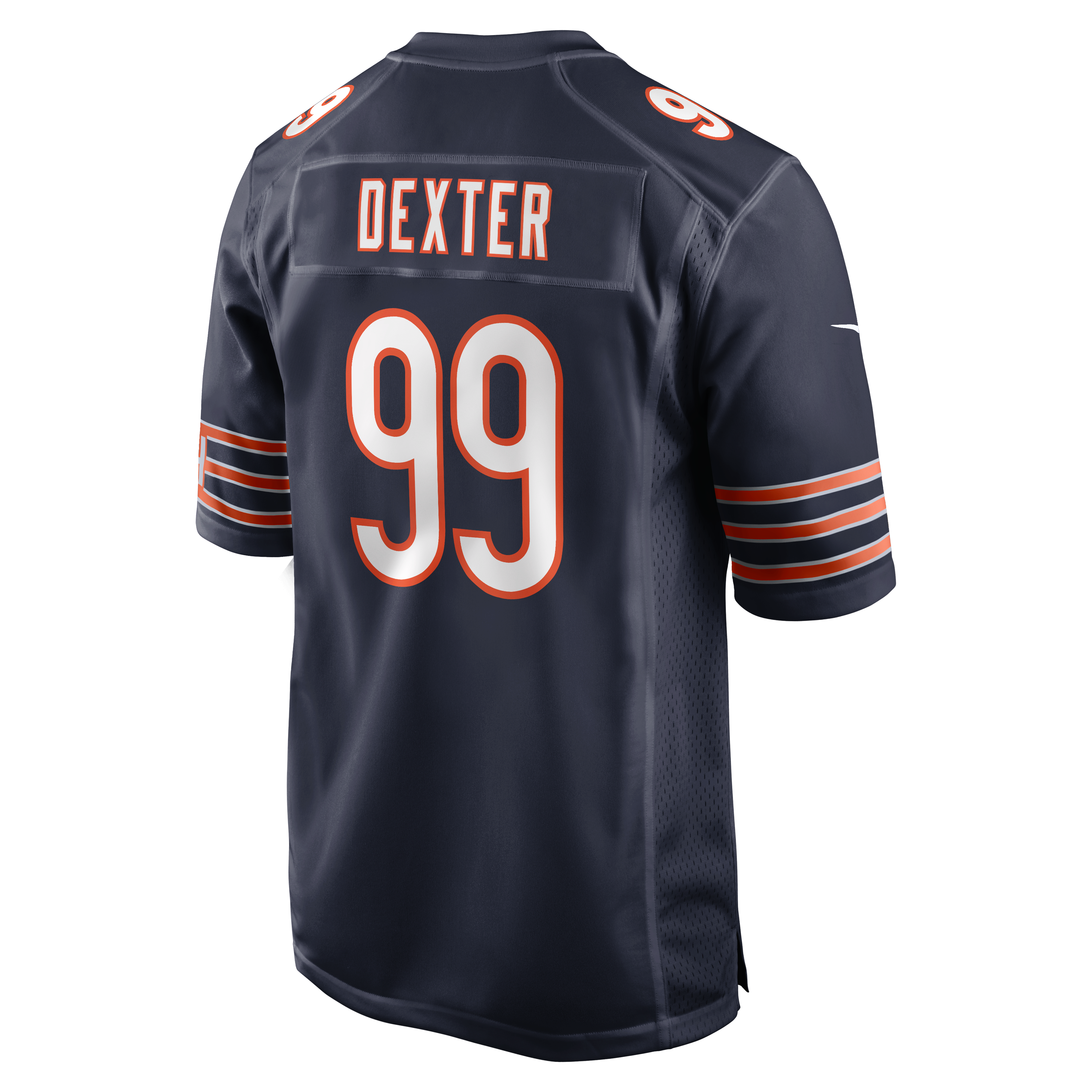 Gervon Dexter Sr Chicago Bears Game Jersey Navy NFL Football Fan Wear Gervon Dexter Sr