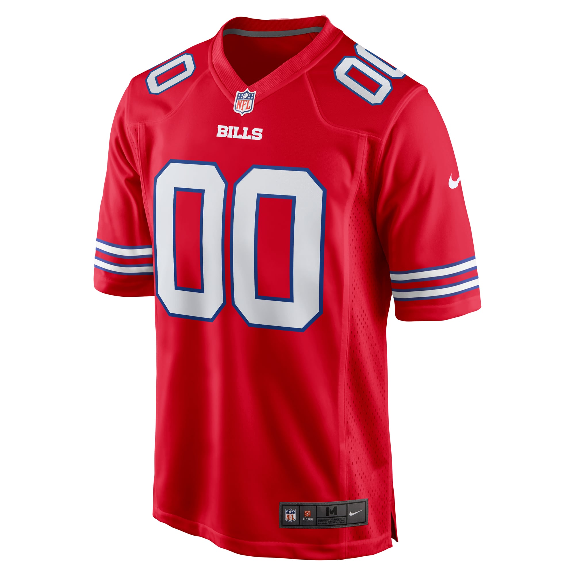 Buffalo Bills Game Jersey Red NFL Football Fan Wear Custom Number