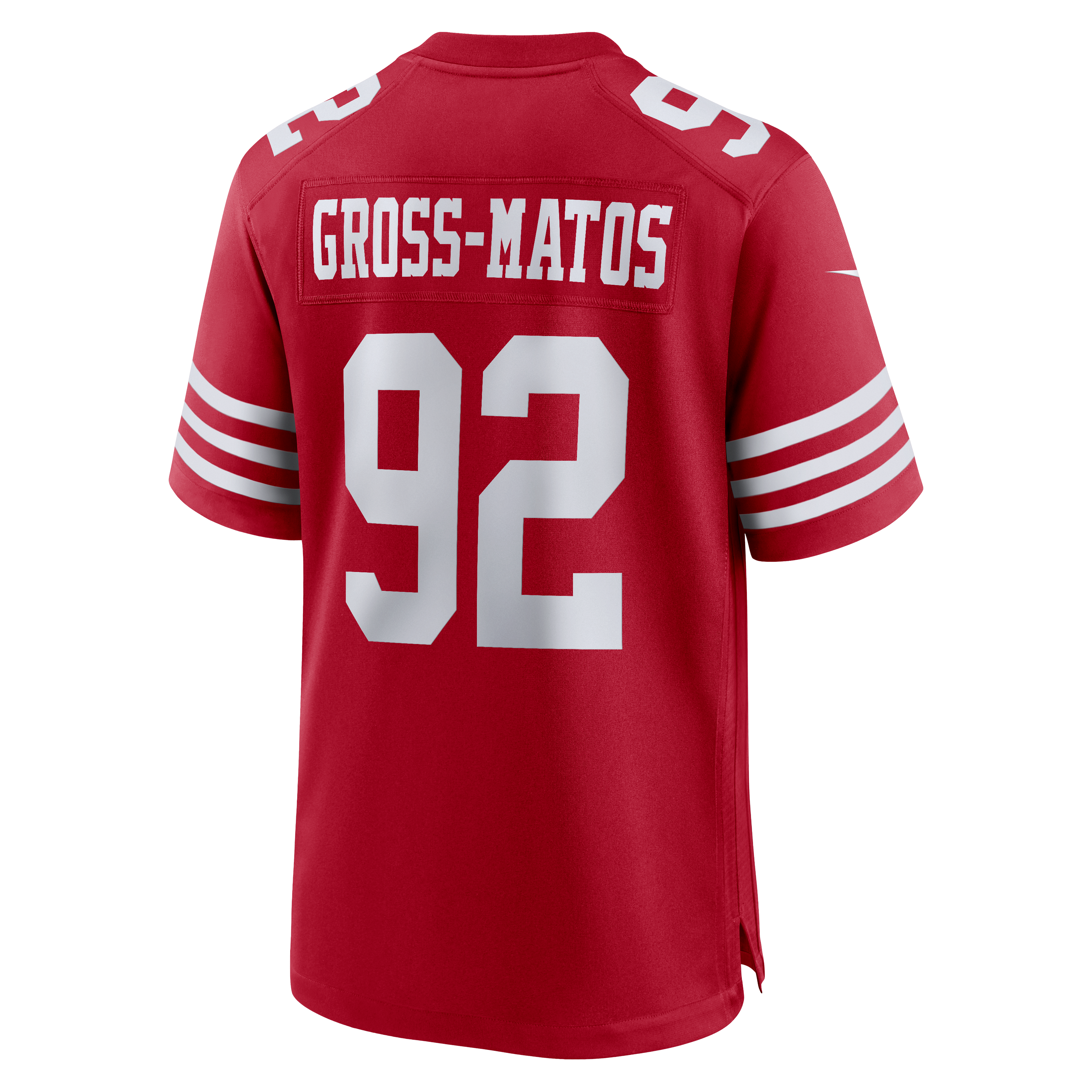 Yetur Gross-Matos San Francisco 49ers Game Jersey Scarlet NFL Football Fan Wear Yetur Gross-Matos