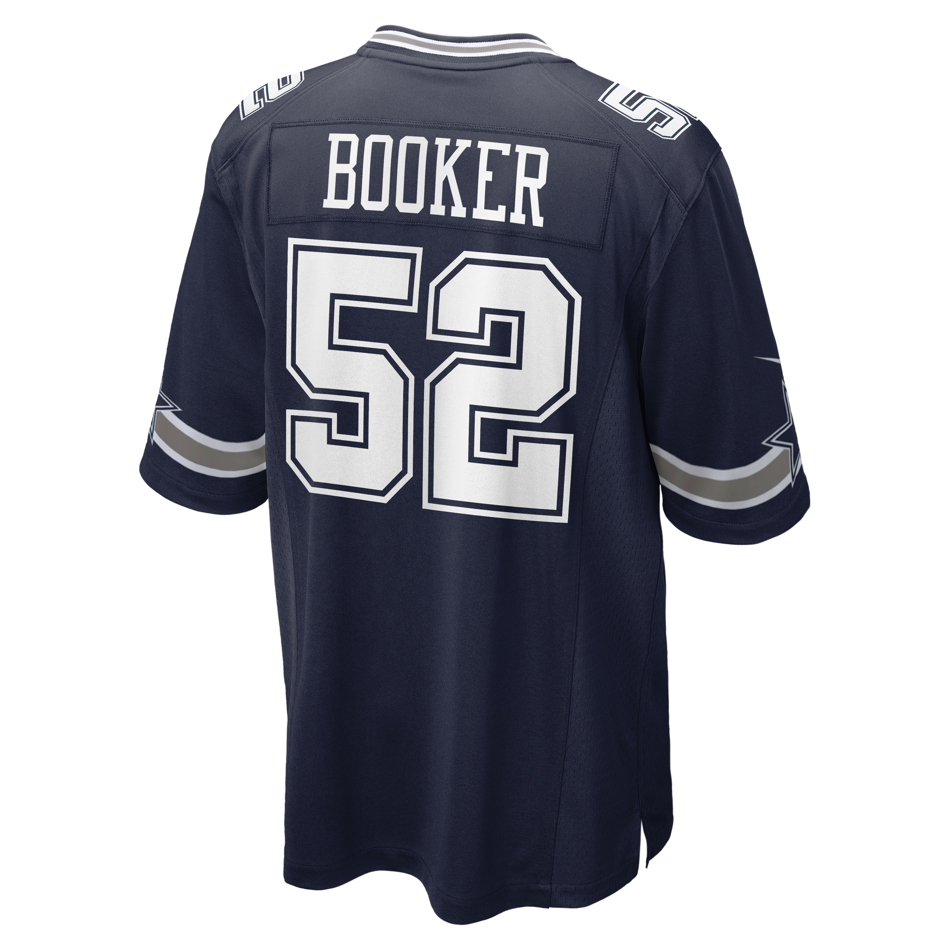 Tyler Booker Dallas Cowboys Game Jersey Navy NFL Football Fan Wear Tyler Booker