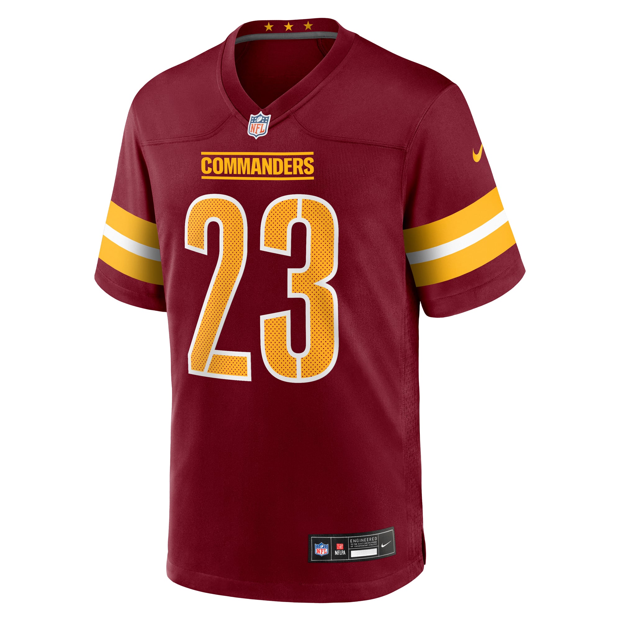 Trey Amos Washington Commanders Game Jersey Burgundy NFL Football Fan Wear