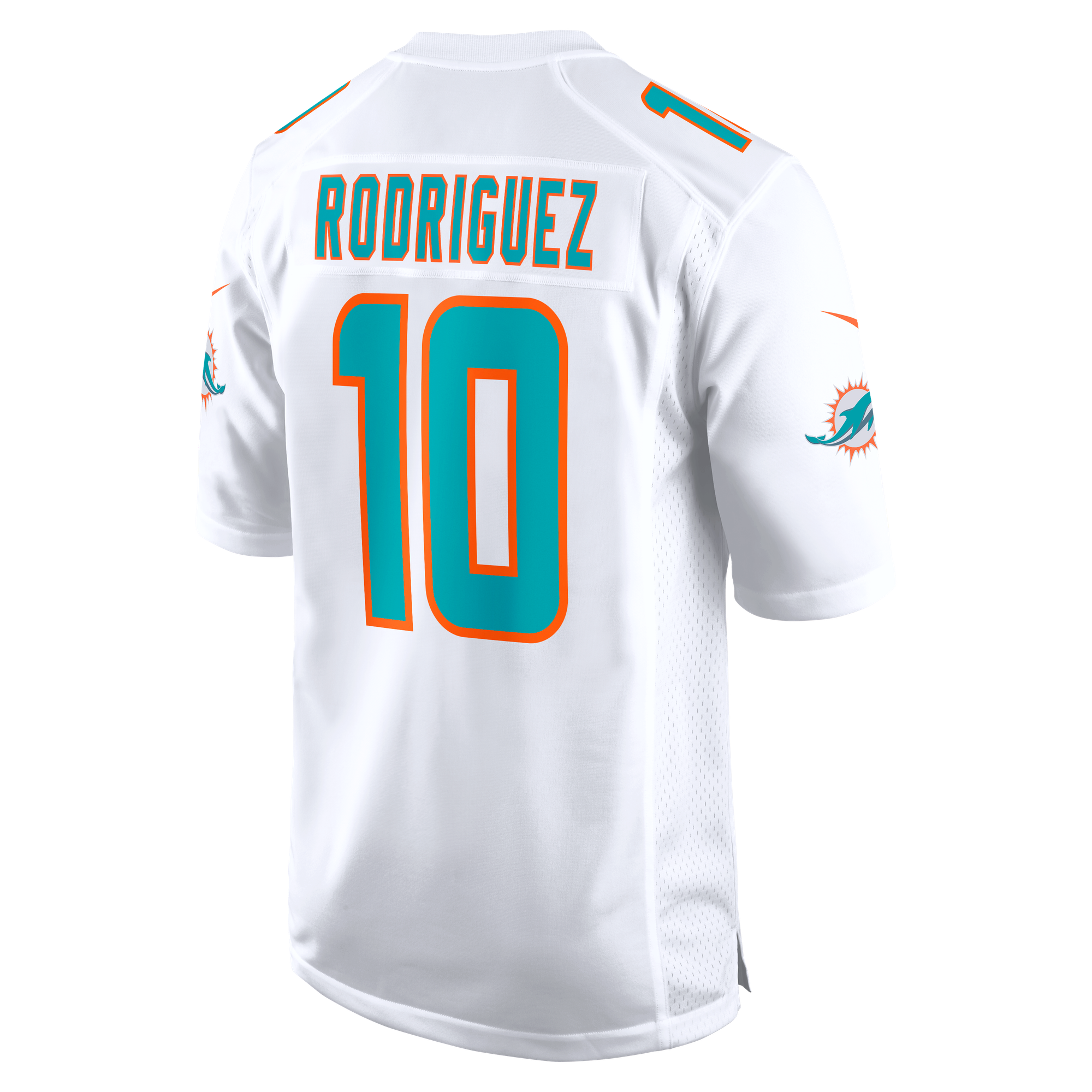 Jacob Rodriguez Miami Dolphins Game Jersey White NFL Football Fan Wear
