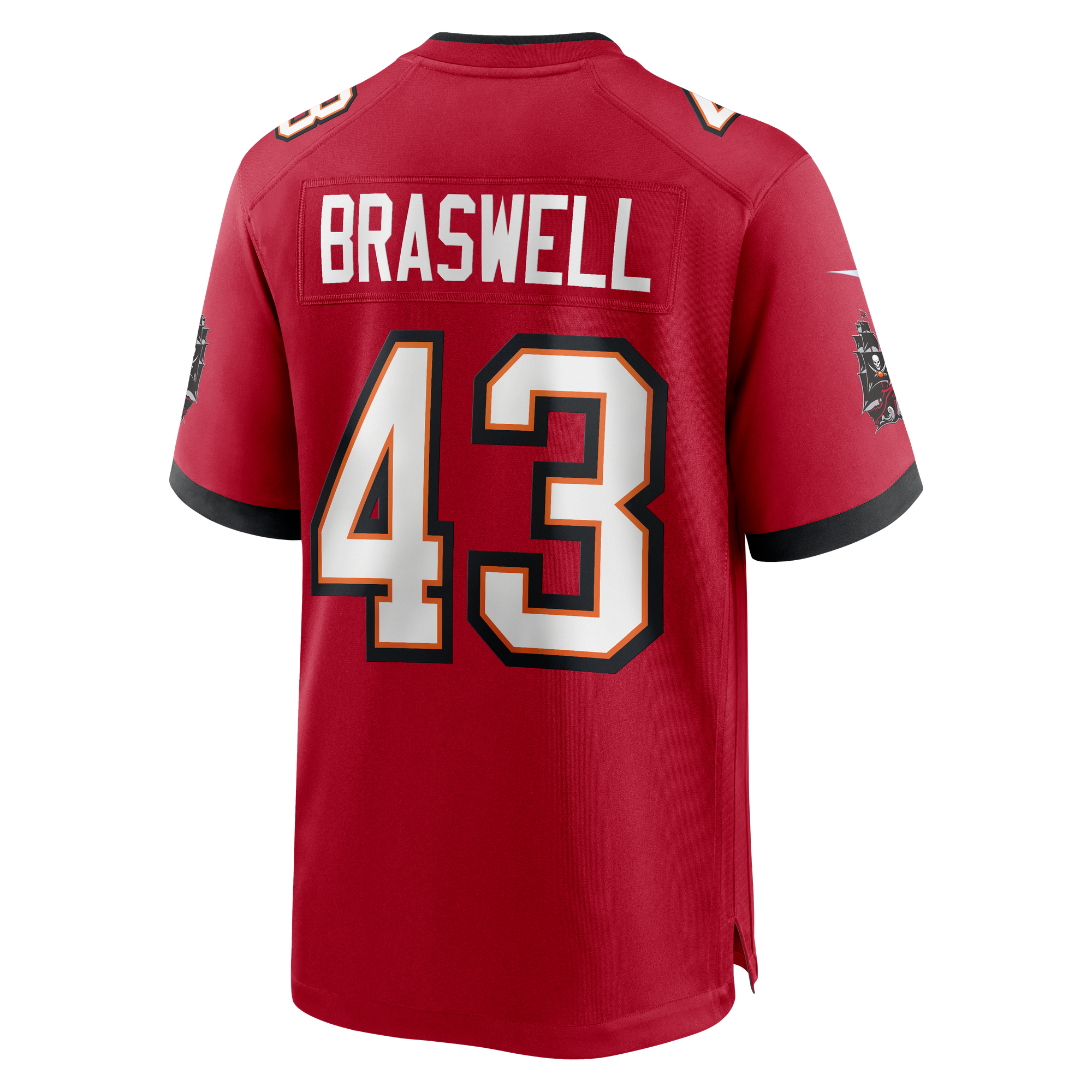 Chris Braswell Tampa Bay Buccaneers Game Jersey Red NFL Football Fan Wear