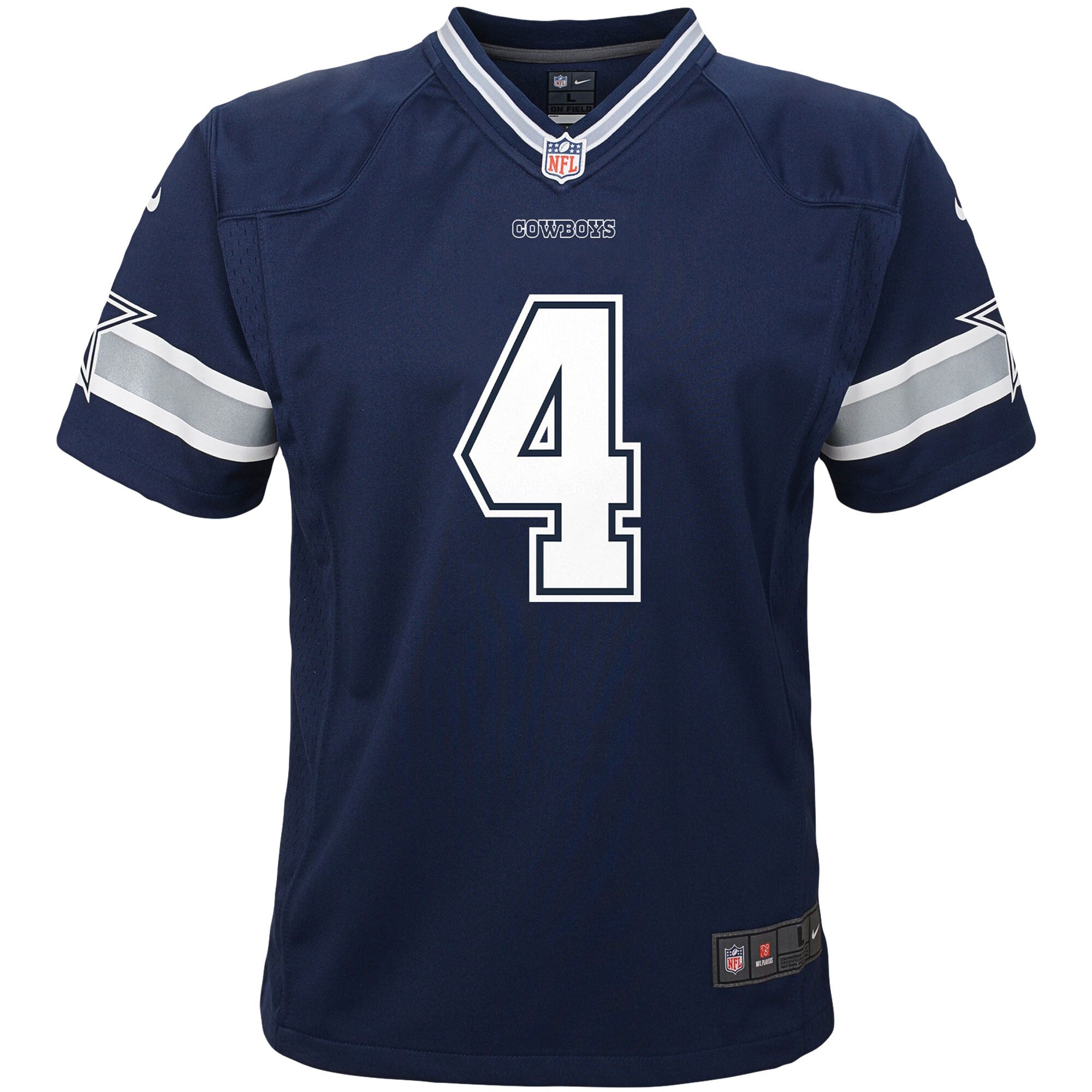 Dak Prescott Dallas Cowboys Game Jersey Navy NFL Football Fan Wear