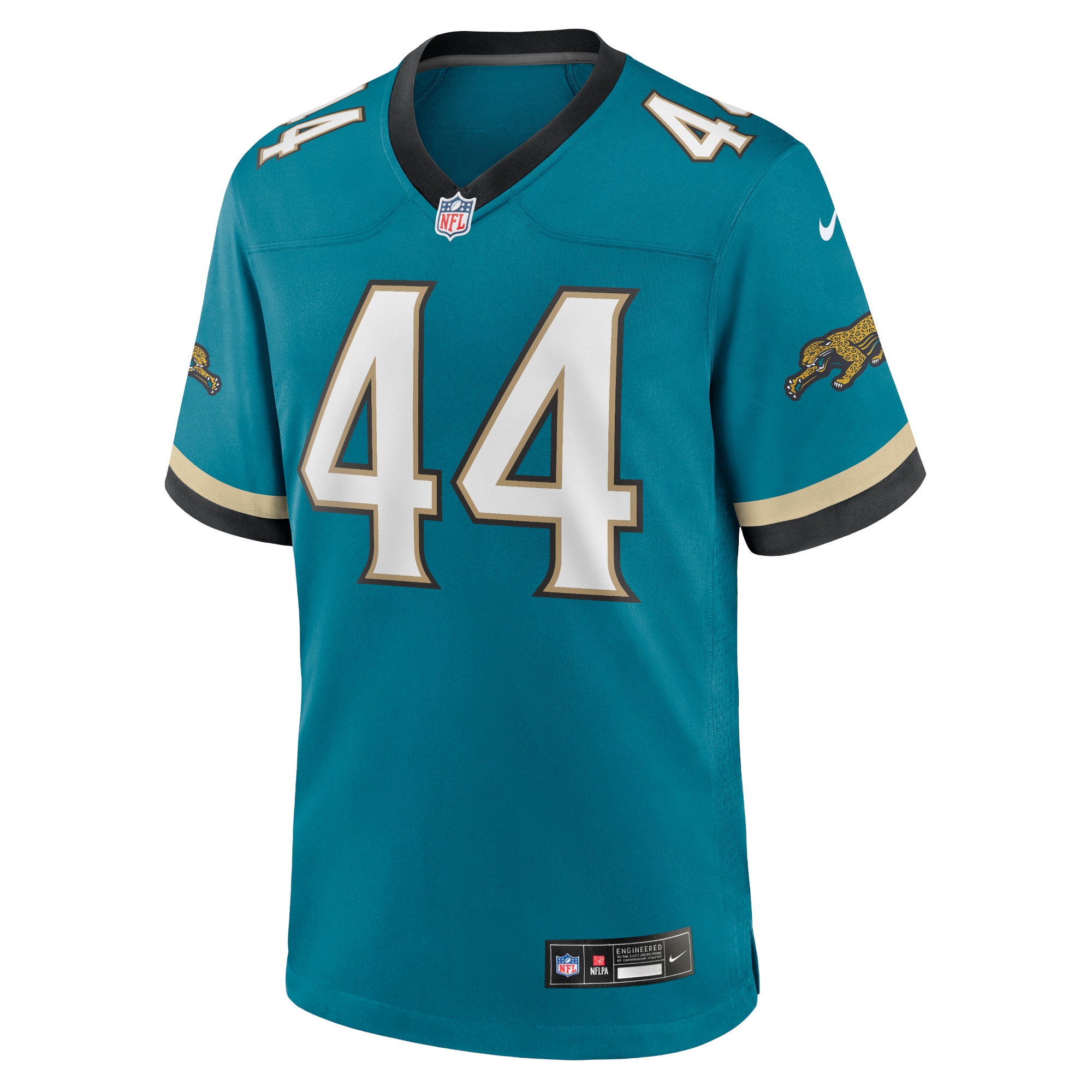 Travon Walker Prowler Jacksonville Jaguars Game Jersey Teal NFL Football Fan Wear Travon Walker Prowler