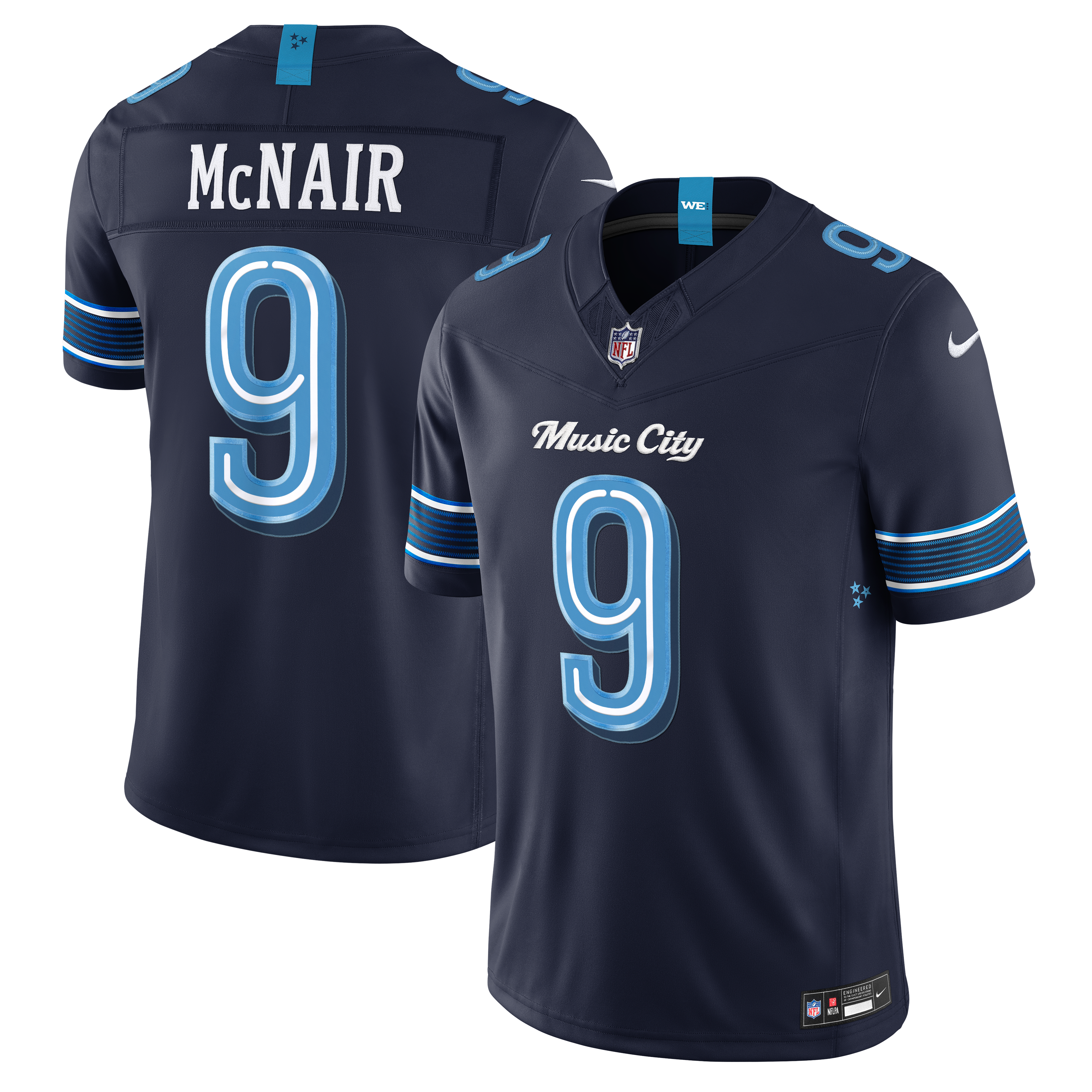 Steve McNair Tennessee Titans Limited Jersey Navy NFL Football Fan Wear