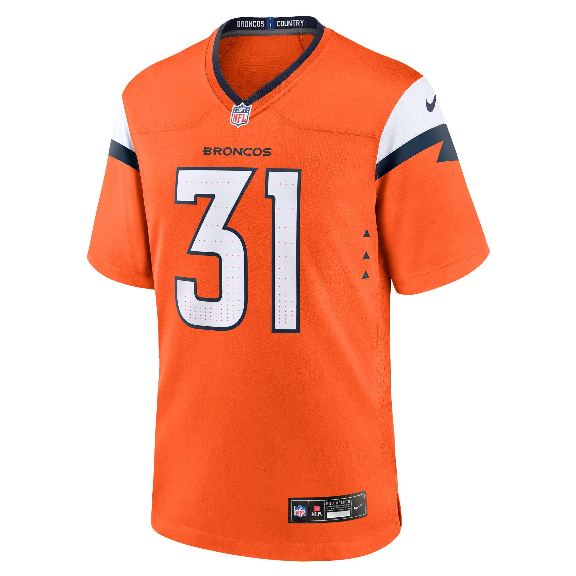 Kris Abrams-Draine Denver Broncos Game Jersey Orange NFL Football Fan Wear