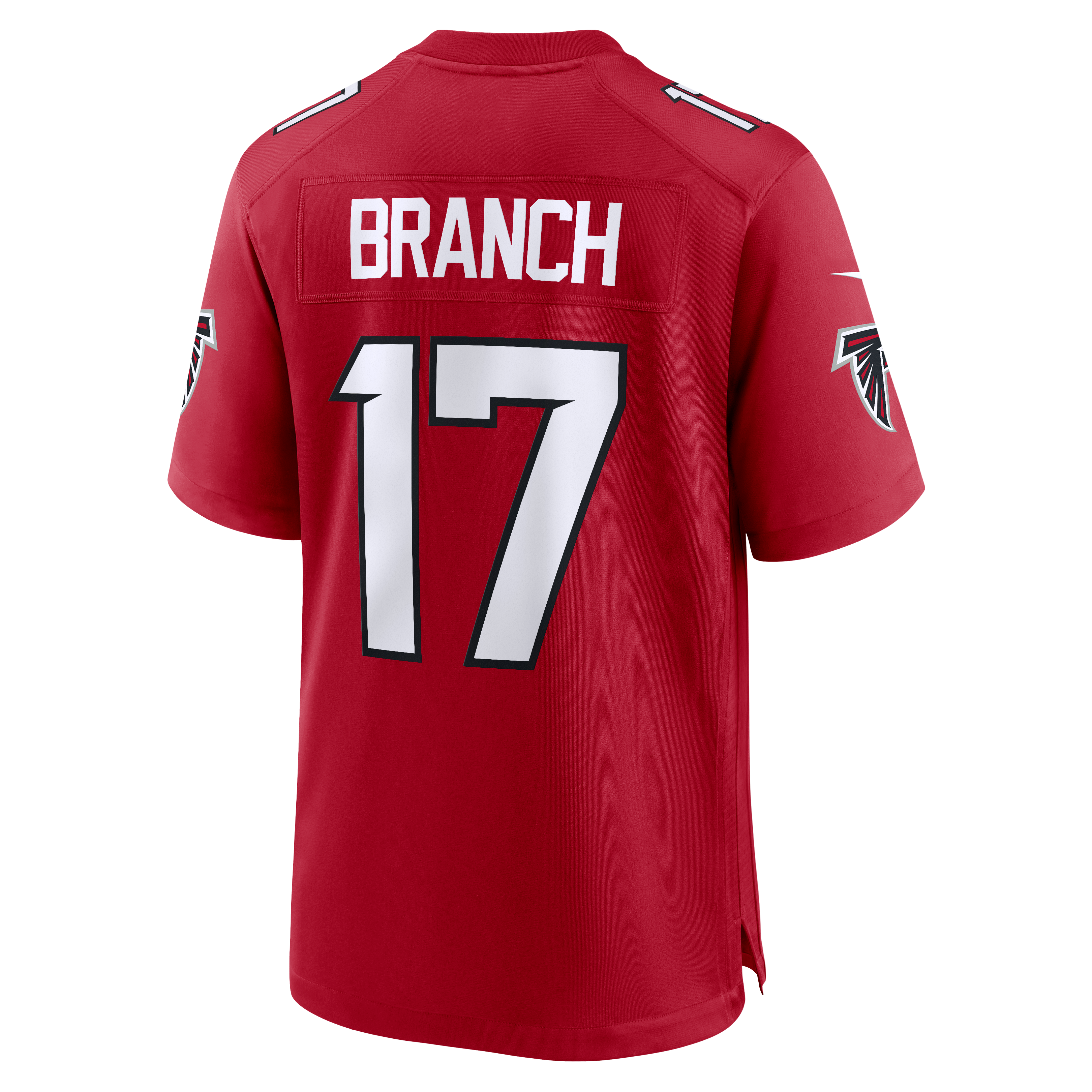 Zachariah Branch Atlanta Falcons Game Jersey Red NFL Football Fan Wear Zachariah Branch