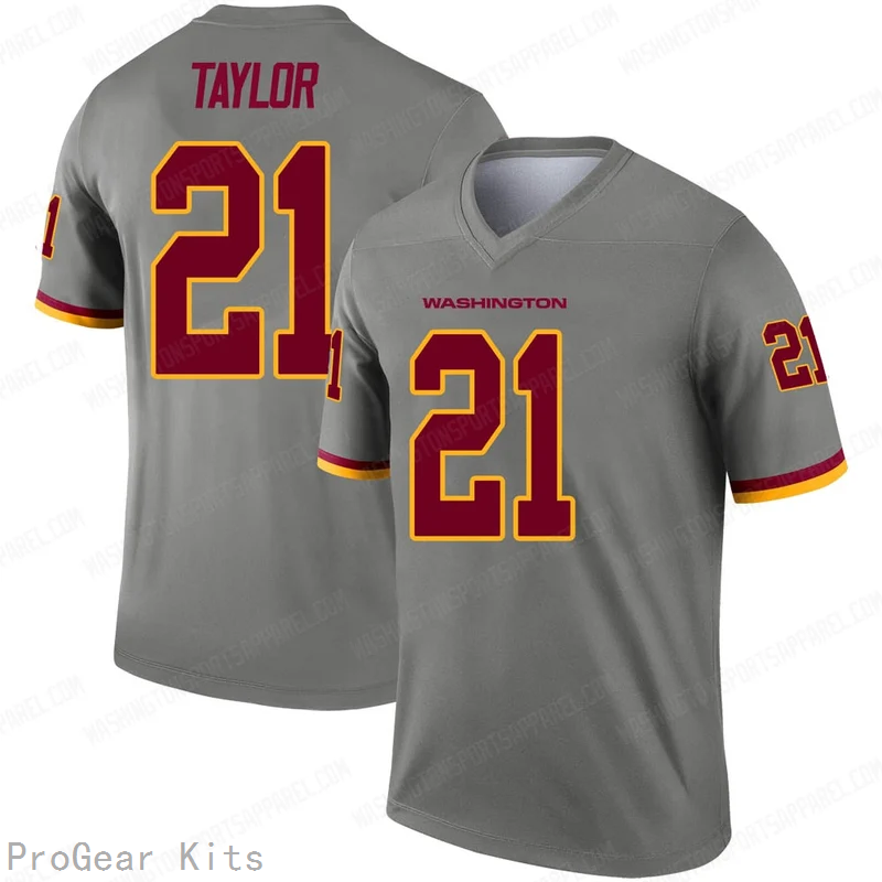Sean Taylor Inverted Washington Commanders Legend Jersey No.21 Gray NFL Football Fan Wear