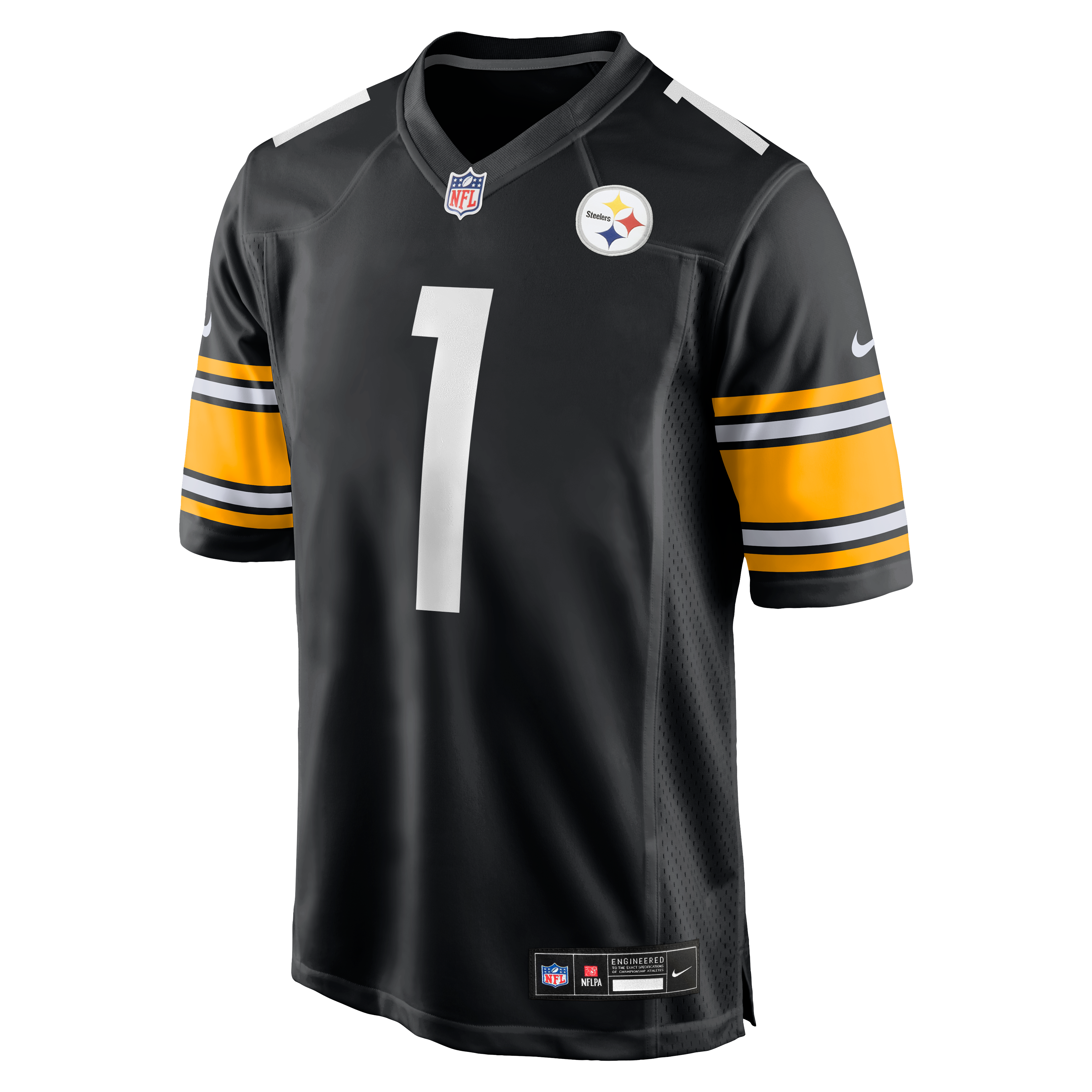 Pittsburgh Steelers Game Jersey No.1 Black NFL Football Fan Wear