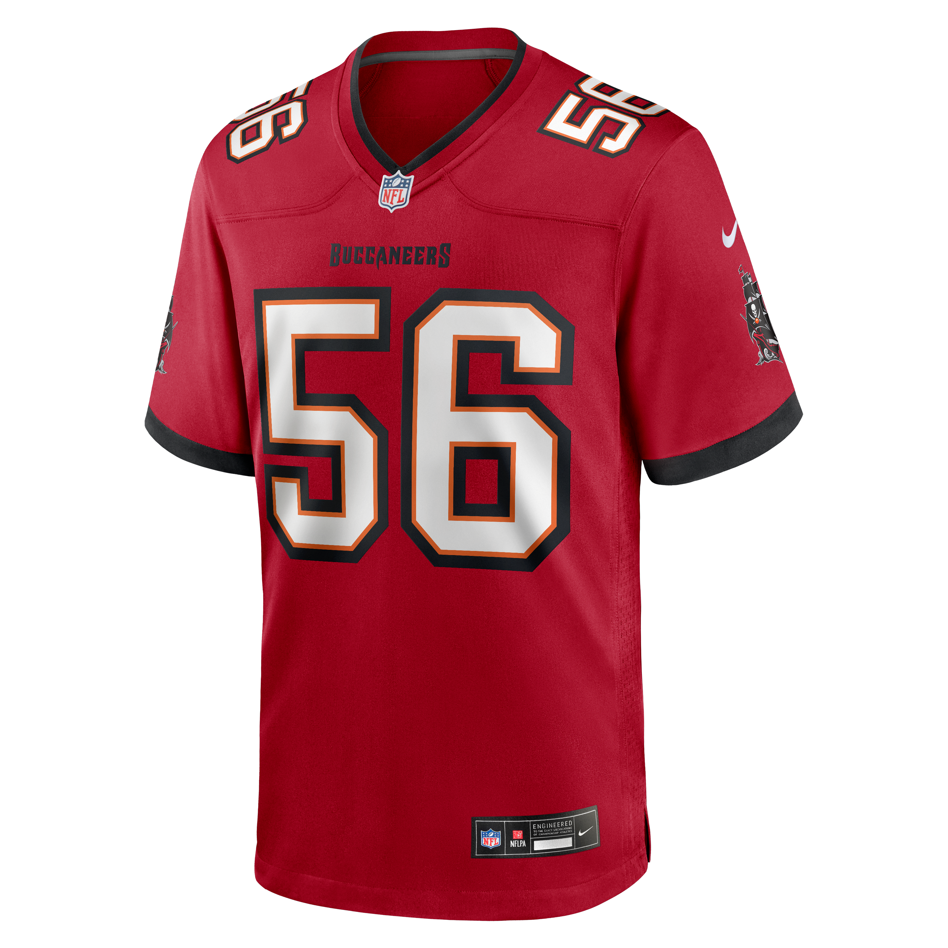 Desmond Watson Tampa Bay Buccaneers Game Jersey Red NFL Football Fan Wear Desmond Watson