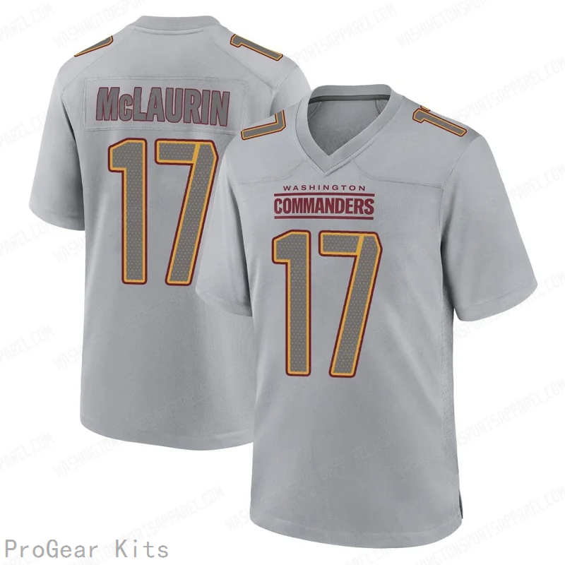 Terry McLaurin Atmosphere Washington Commanders Game Jersey No.17 Gray NFL Football Fan Wear