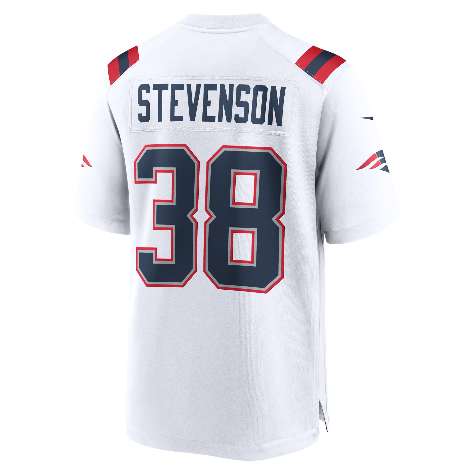 Rhamondre Stevenson New England Patriots Player Jersey White NFL Football Fan Wear