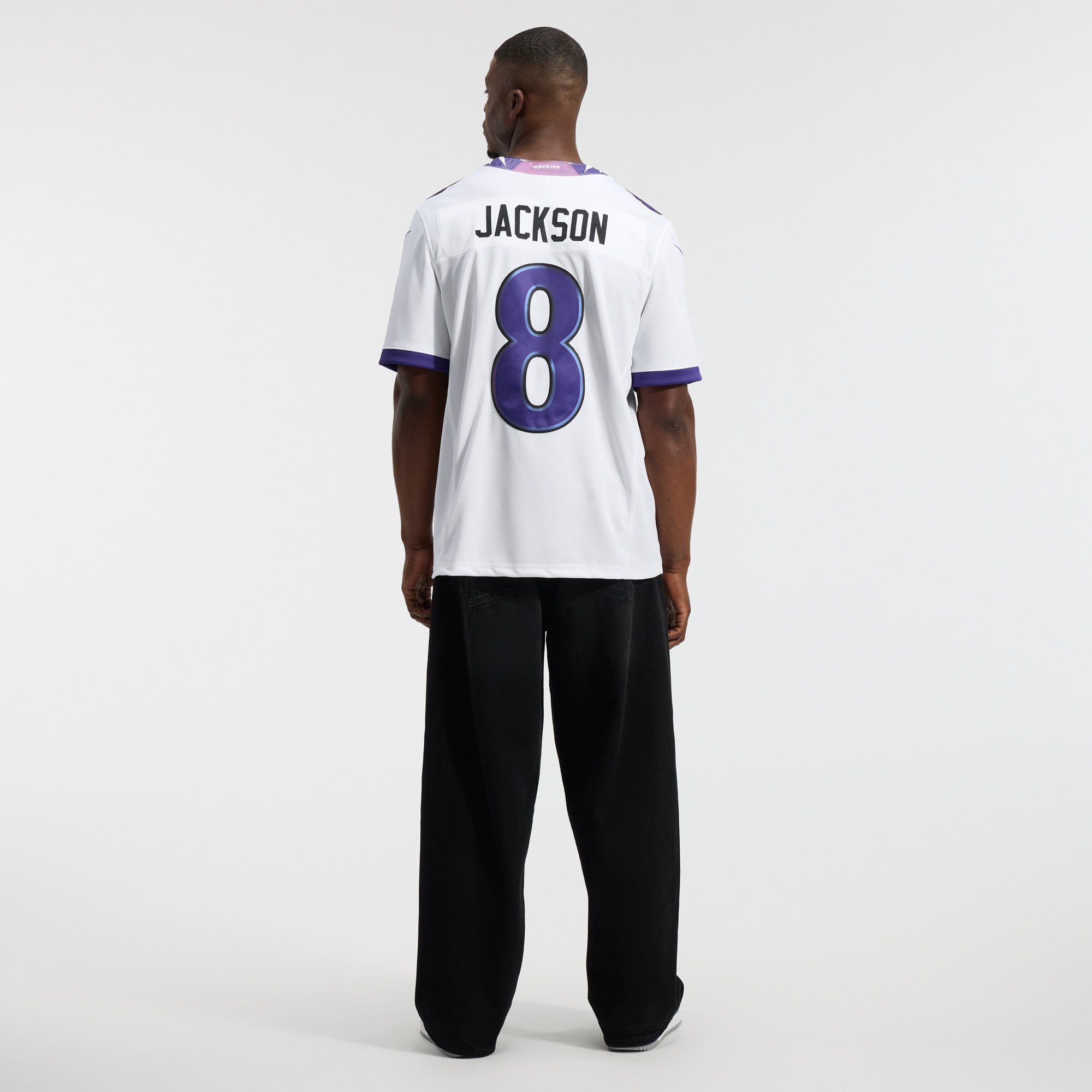 Lamar Jackson Baltimore Ravens Limited Jersey White NFL Football Fan Wear