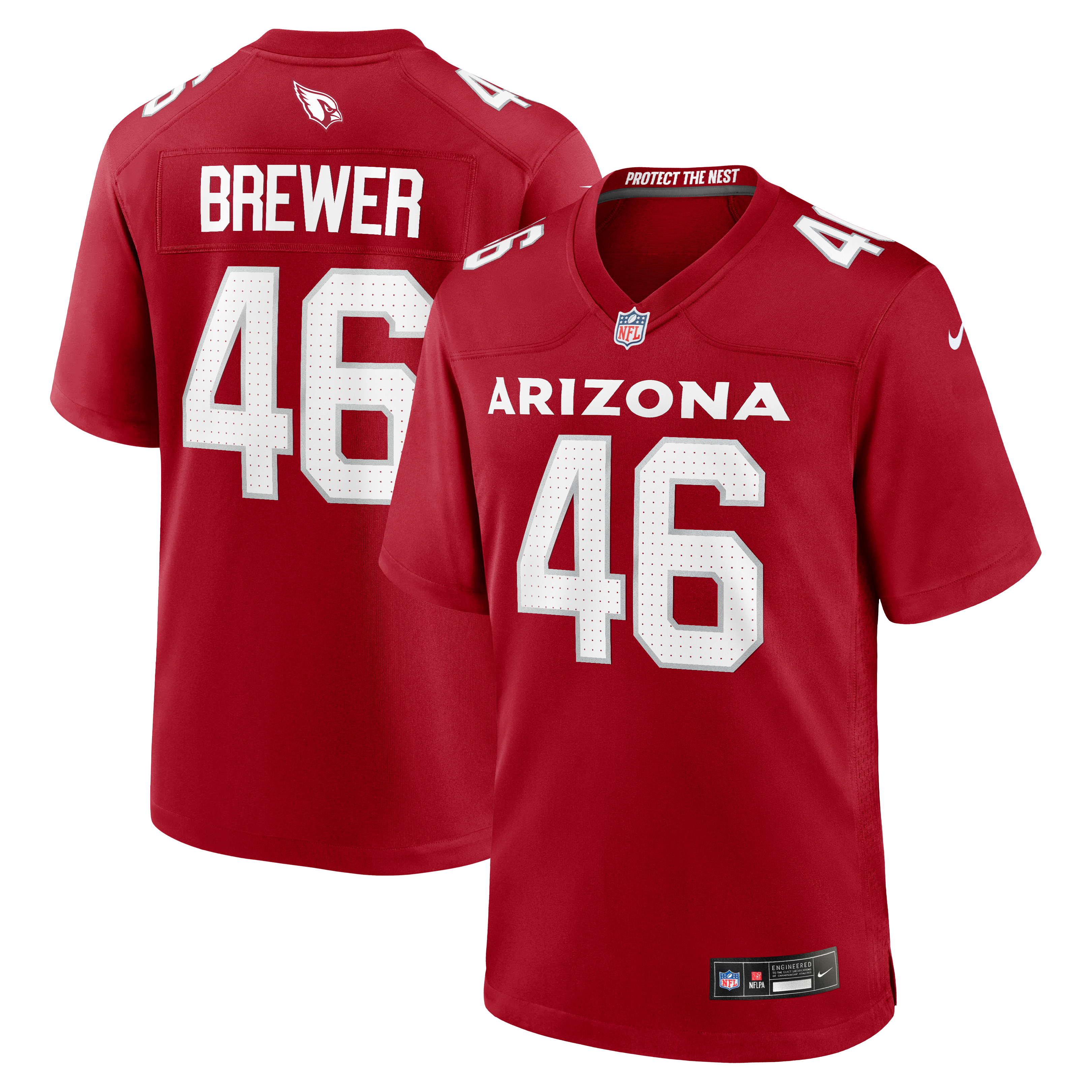 Aaron Brewer Arizona Cardinals Game Jersey Cardinal NFL Football Fan Wear