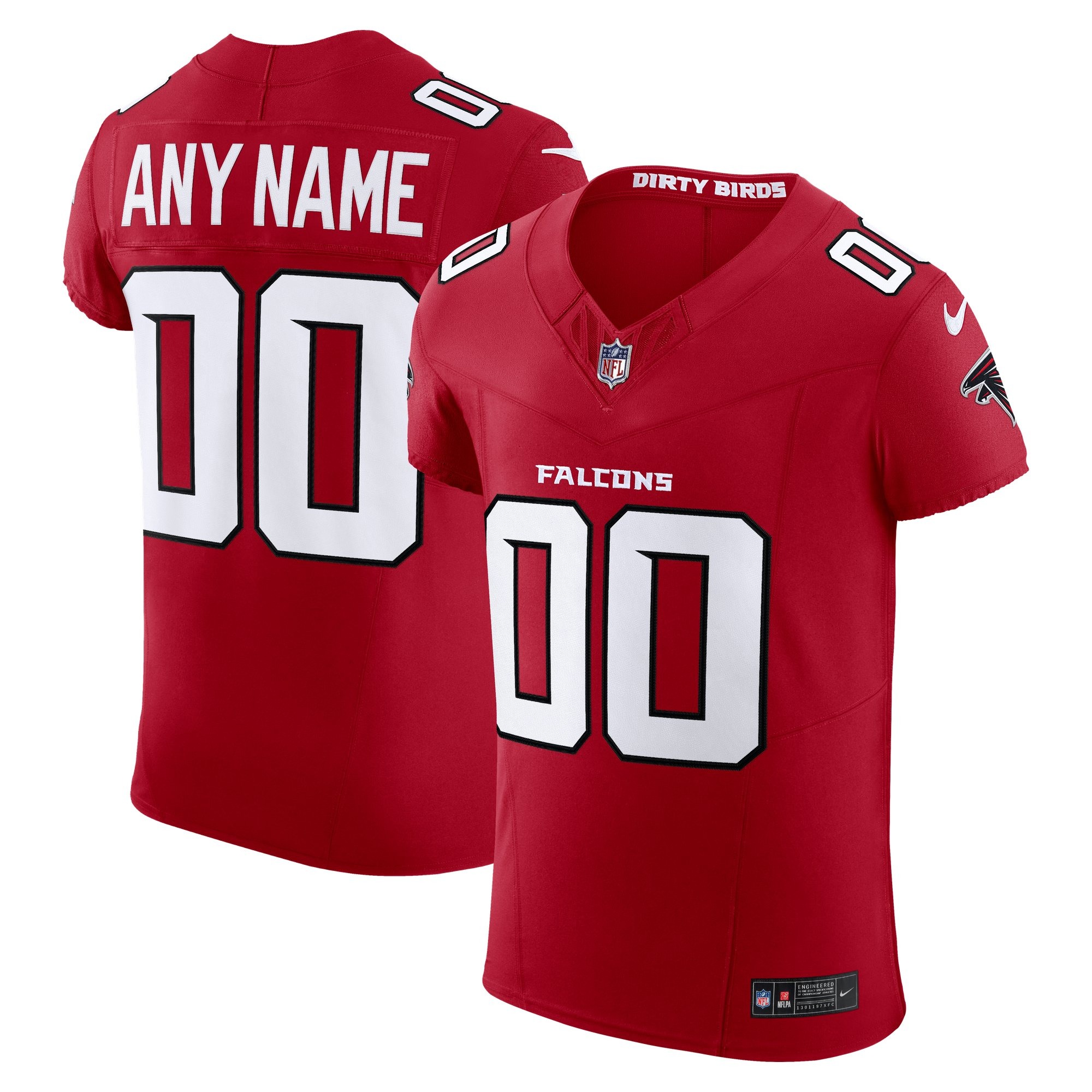 Red Atlanta Falcons Custom Jersey Red NFL Football Fan Wear