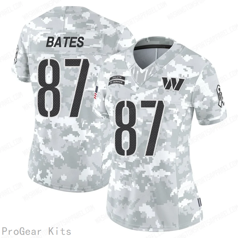 John Bates Washington Commanders Jersey No.87 Camo NFL Football Fan Wear John Bates