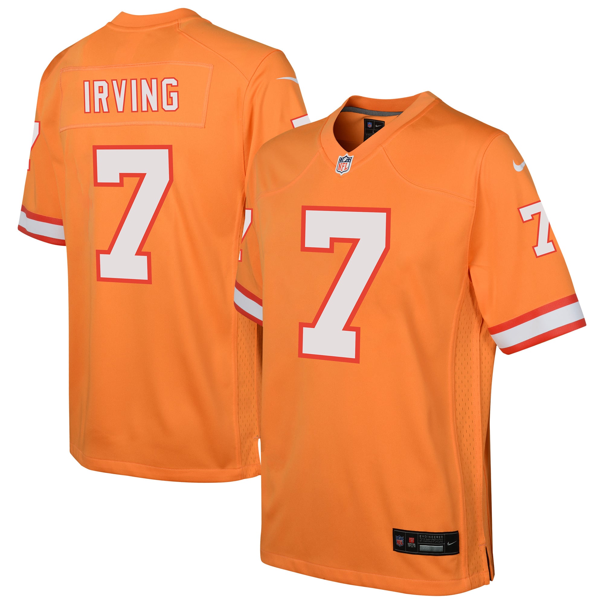 Bucky Irving Tampa Bay Buccaneers Game Jersey Orange NFL Football Fan Wear