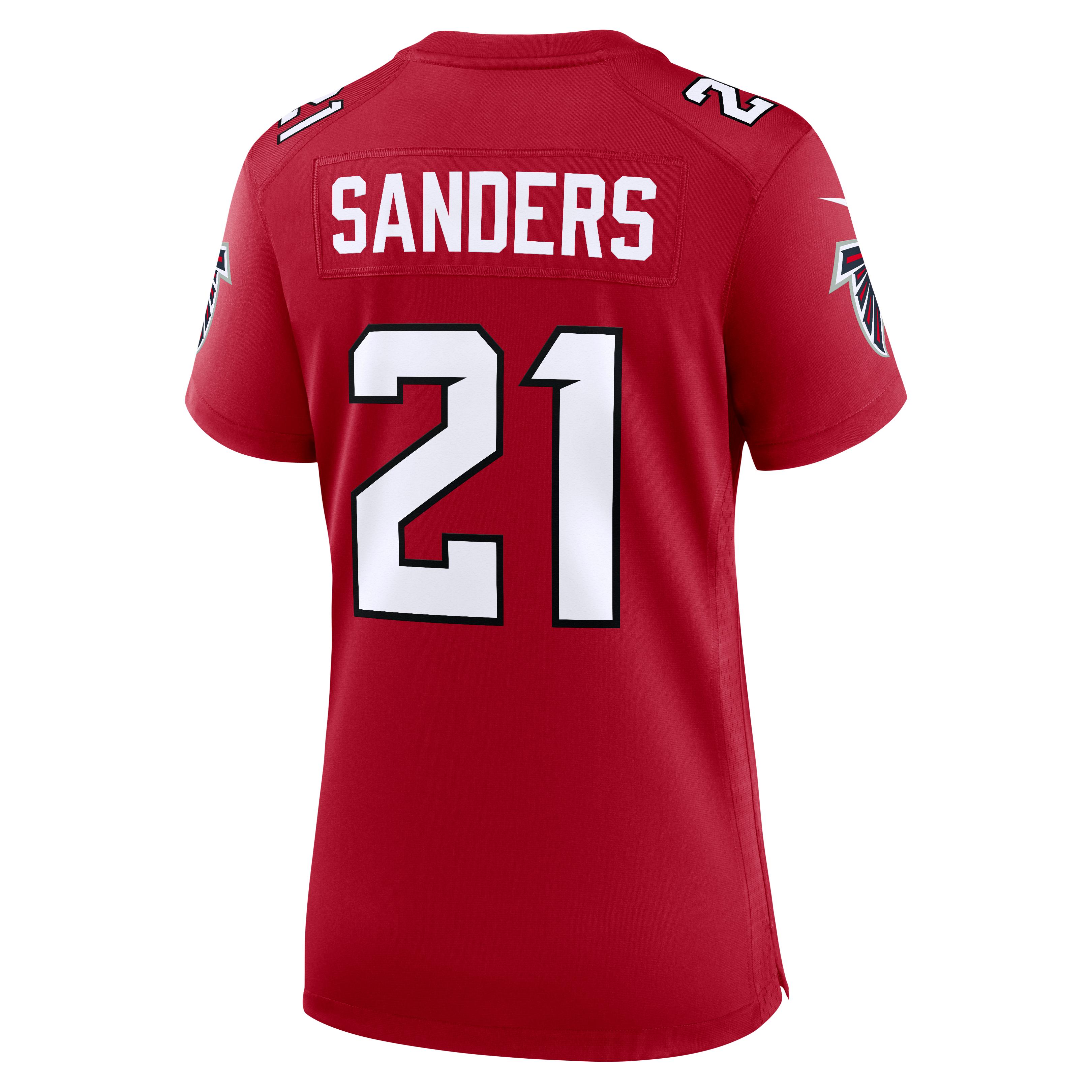 Deion Sanders Atlanta Falcons Replica Jersey Red NFL Football Fan Wear Deion Sanders