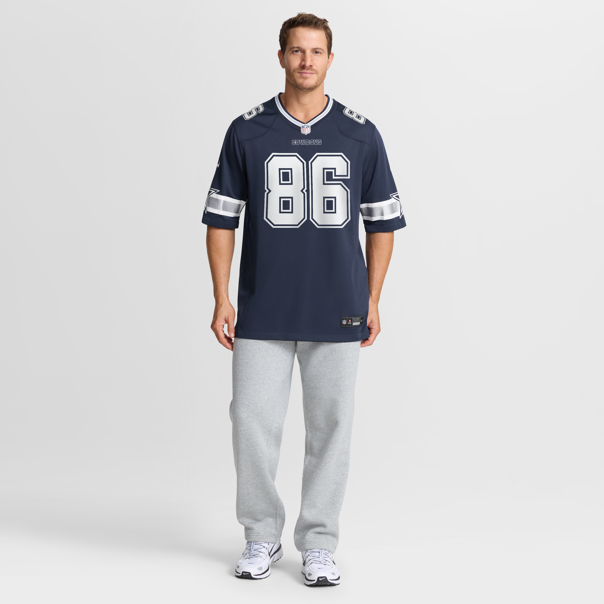Luke Schoonmaker Dallas Cowboys Game Jersey Navy NFL Football Fan Wear