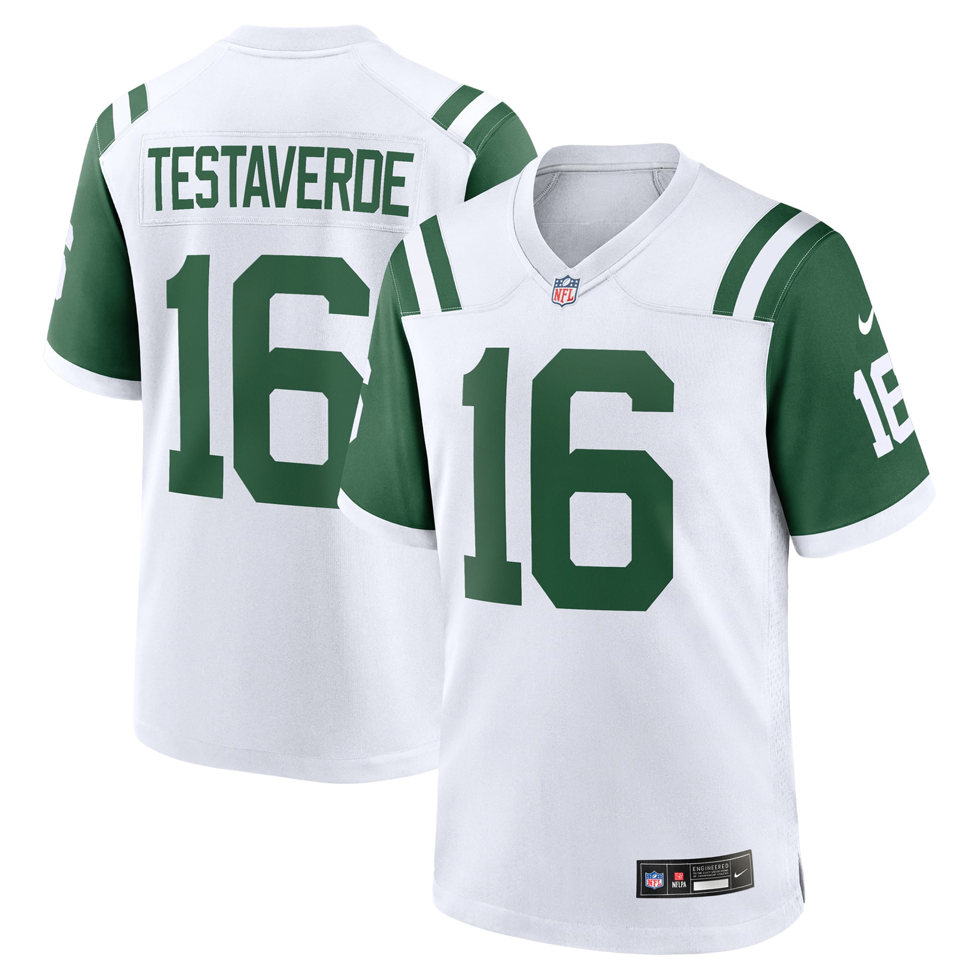 Vinny Testaverde New York Jets Game Jersey White NFL Football Fan Wear