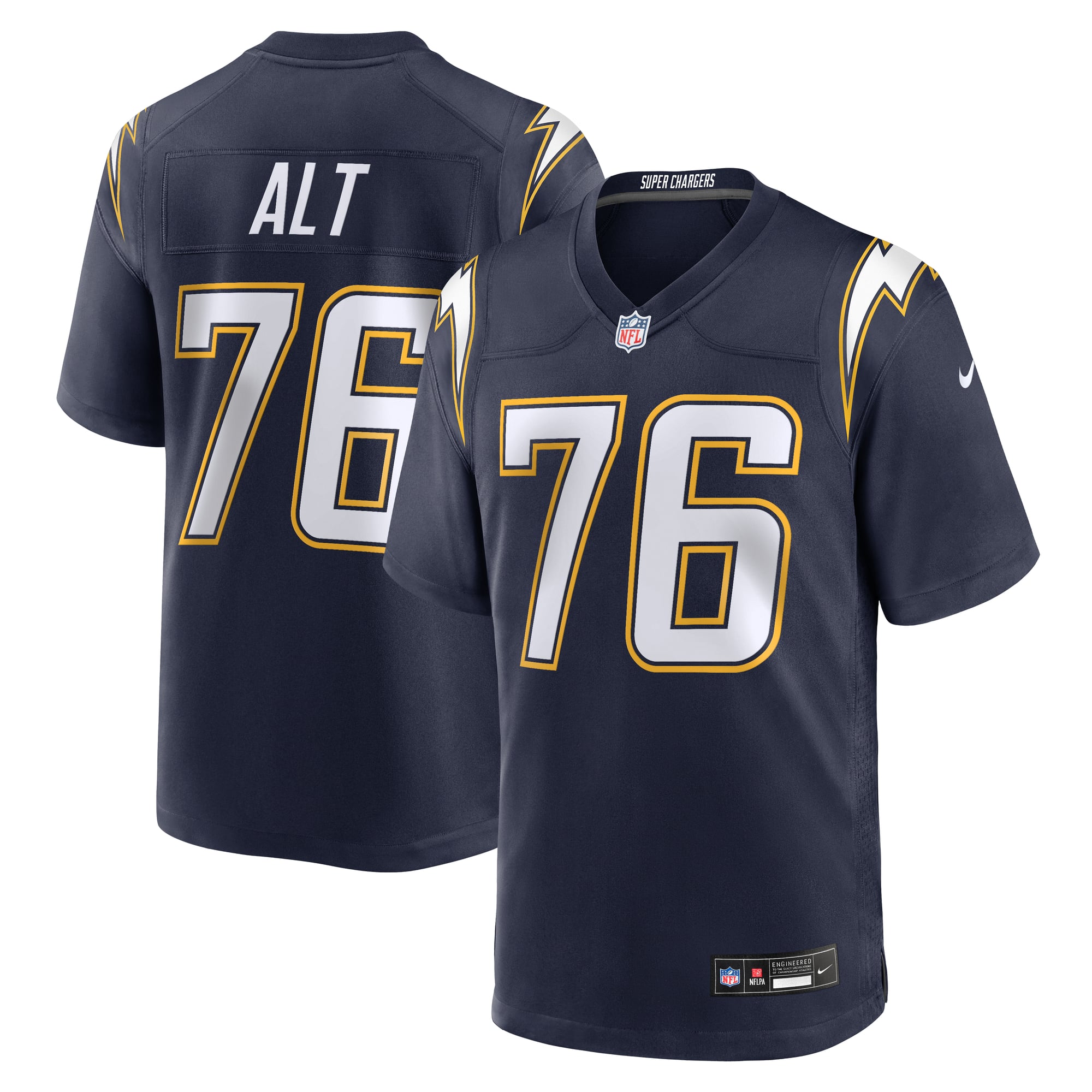 Joe Alt Los Angeles Chargers Player Jersey Navy NFL Football Fan Wear