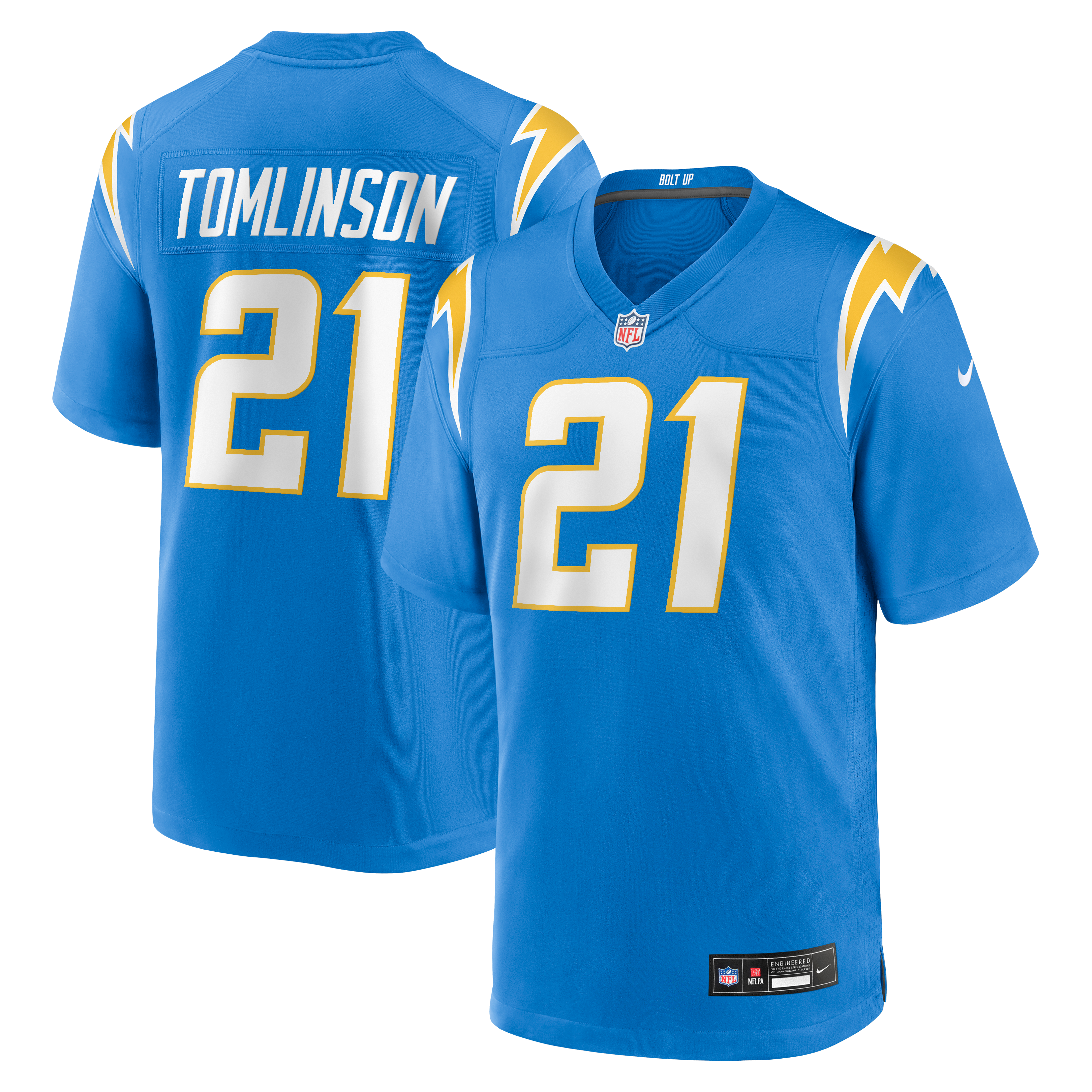 Retired LaDainian Tomlinson Los Angeles Chargers Game Jersey Royal NFL Football Fan Wear Retired LaDainian Tomlinson