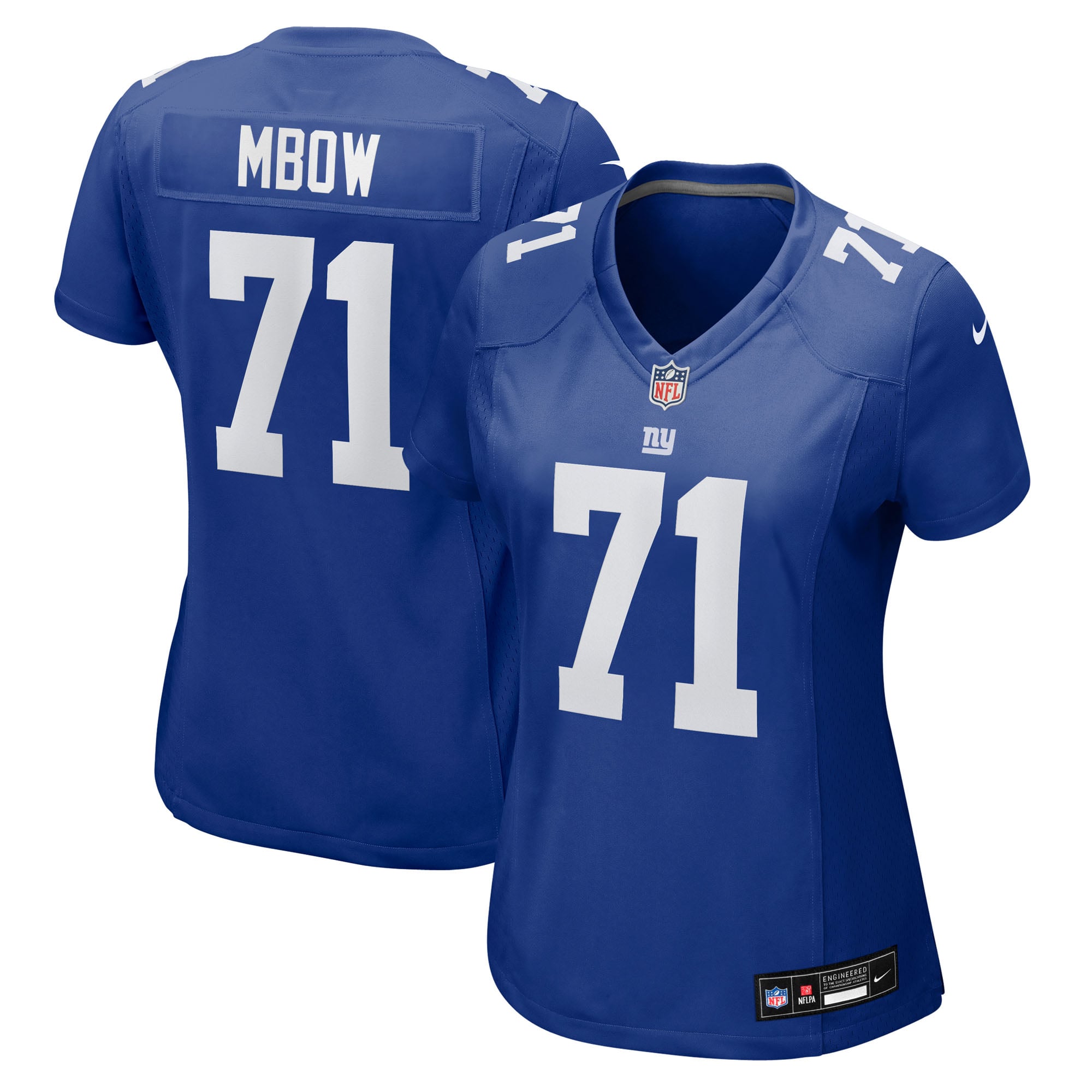 Marcus Mbow New York Giants Game Jersey Royal NFL Football Fan Wear