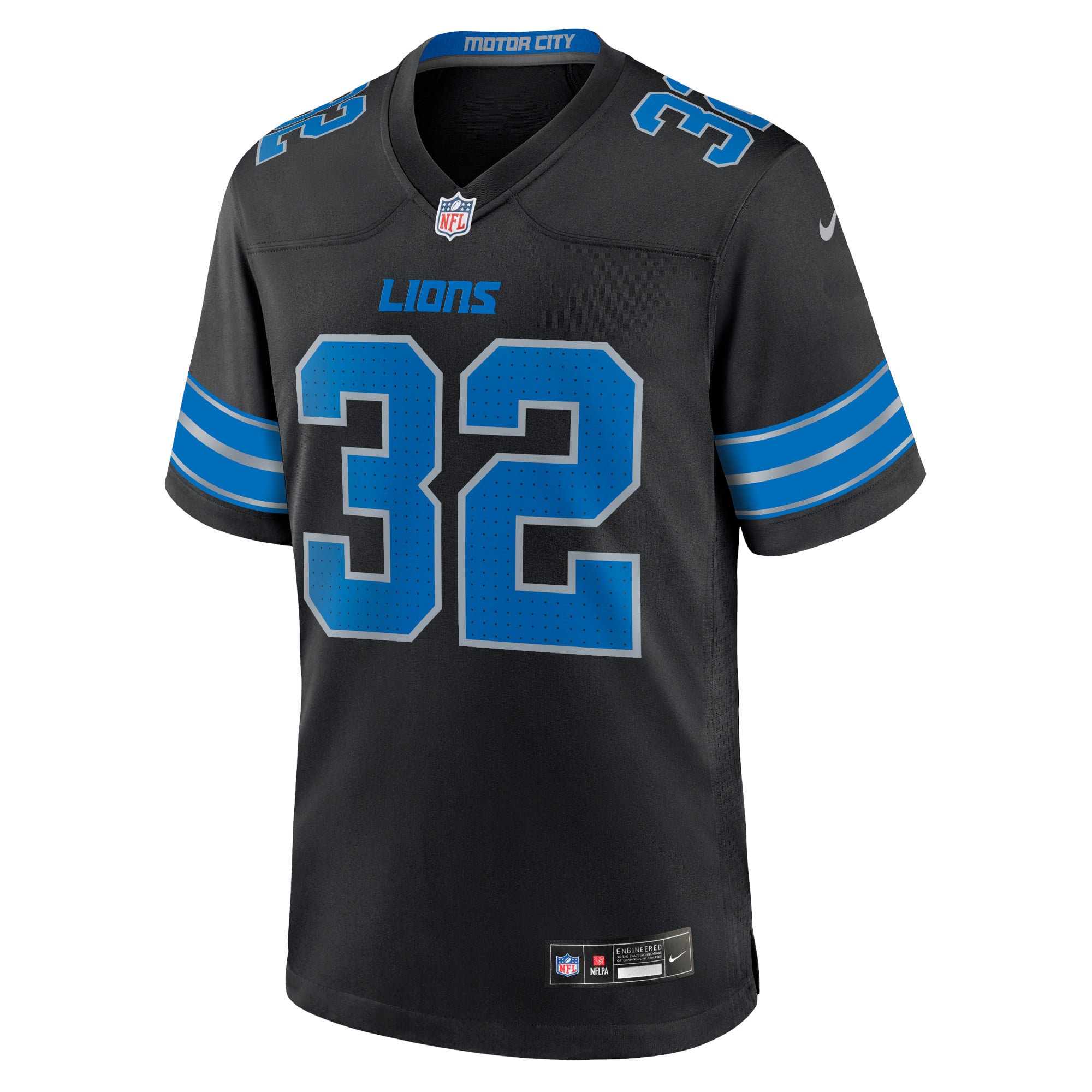 Brian Branch Detroit Lions Game Jersey Black NFL Football Fan Wear Brian Branch