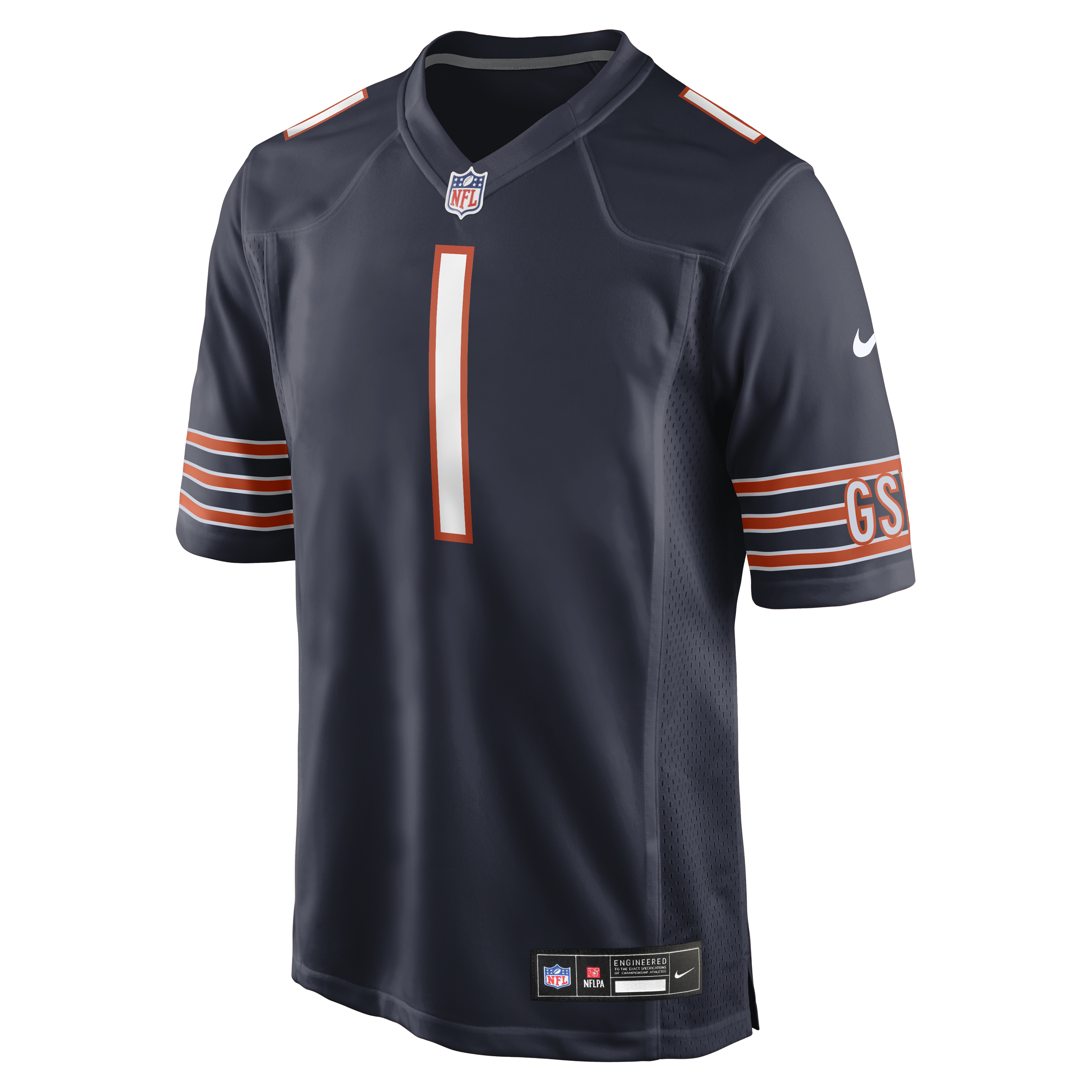 Jaylon Johnson Chicago Bears Game Jersey Navy NFL Football Fan Wear