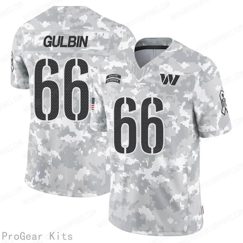 Matt Gulbin Washington Commanders Jersey No.66 Camo NFL Football Fan Wear