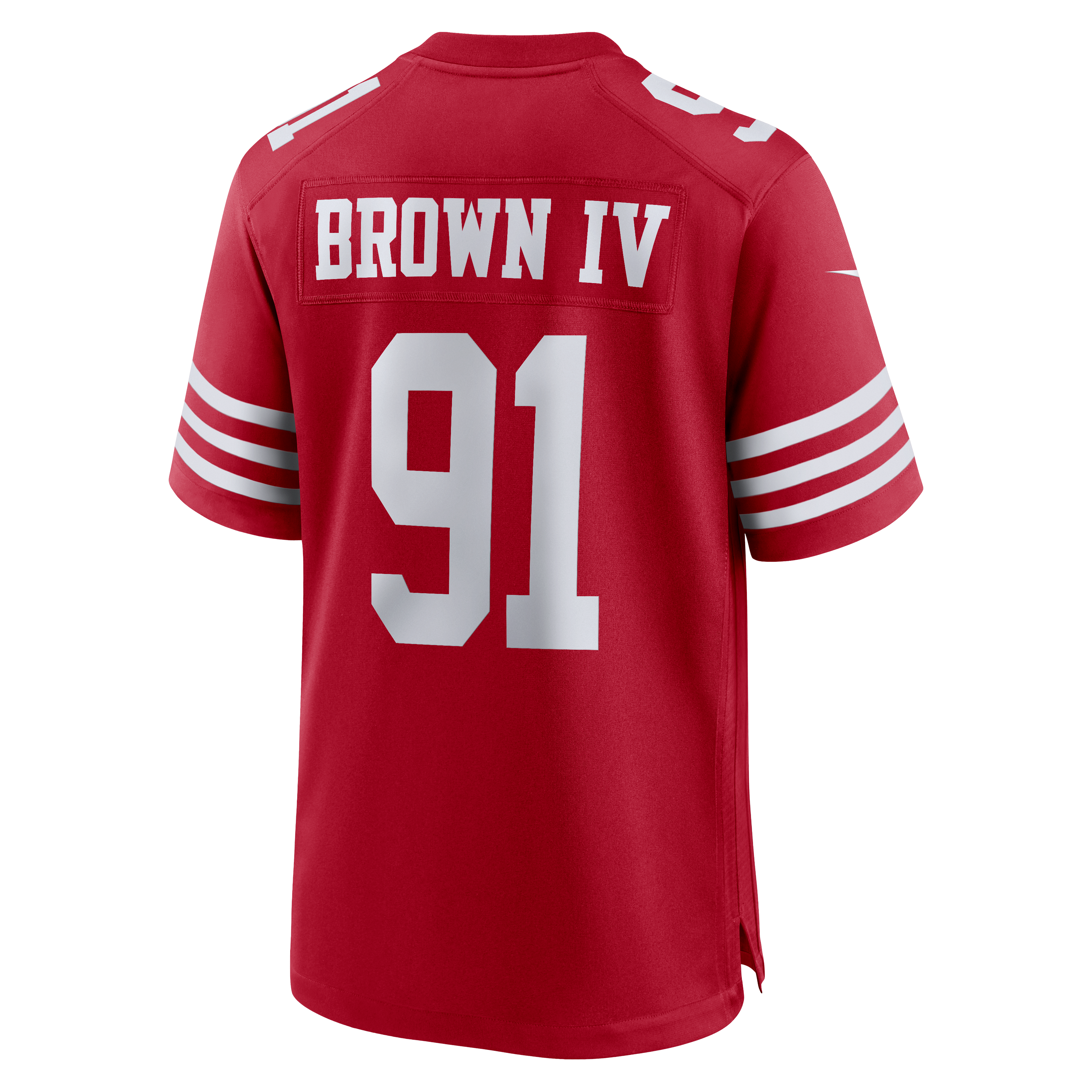 Earnest Brown San Francisco 49ers Game Jersey Brown NFL Football Fan Wear Earnest Brown