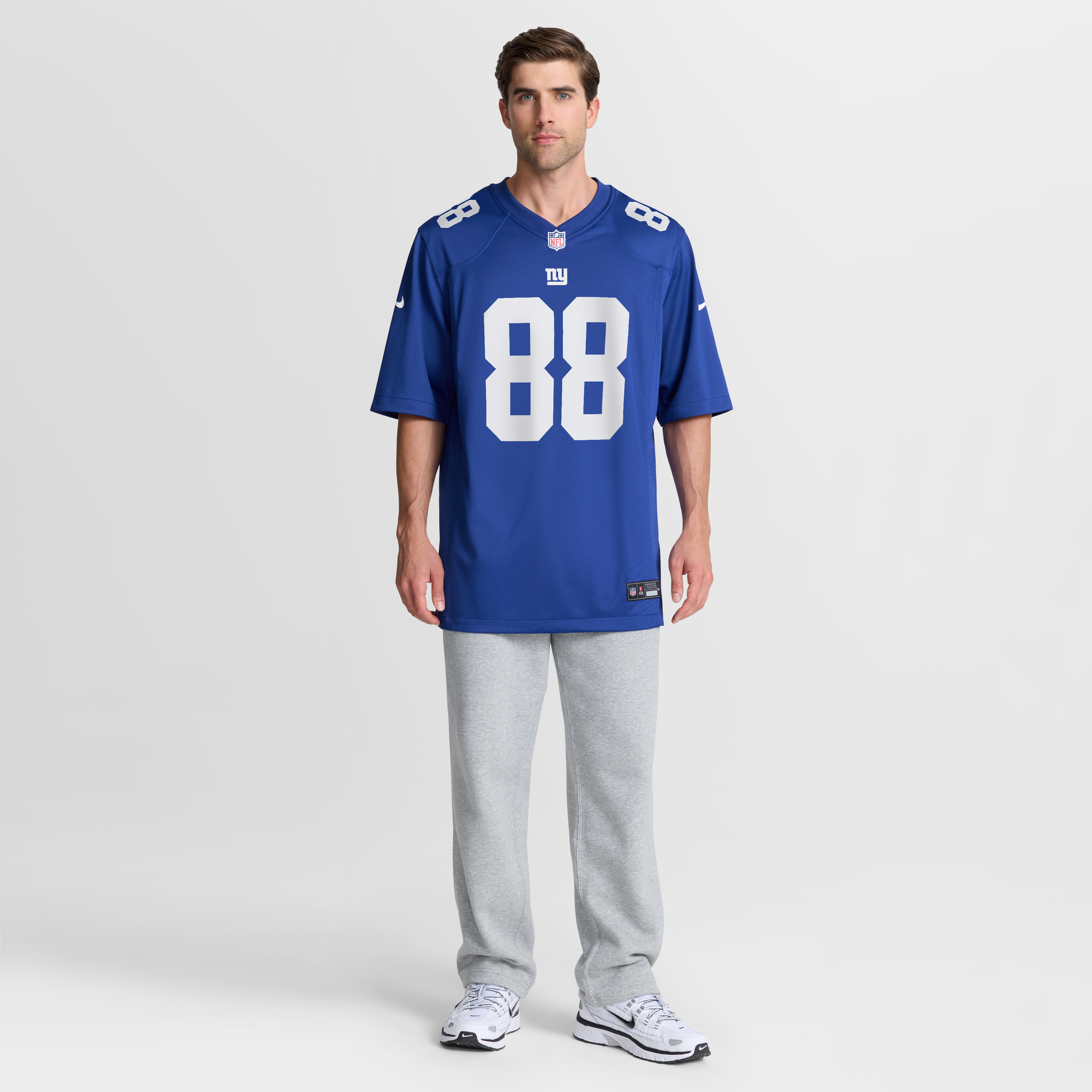 Malachi Fields New York Giants Game Jersey Royal NFL Football Fan Wear