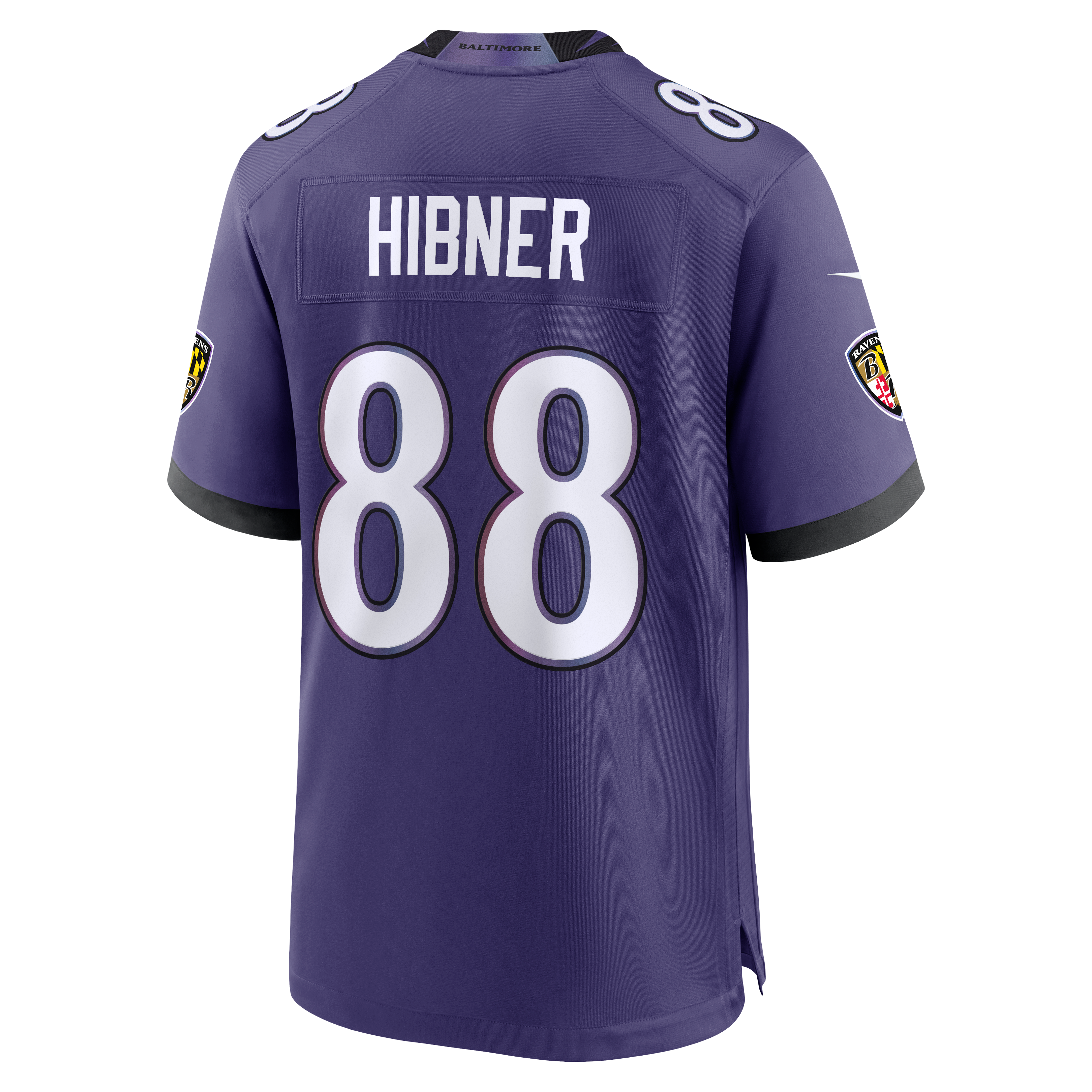Matthew Hibner Baltimore Ravens Game Jersey Purple NFL Football Fan Wear Matthew Hibner