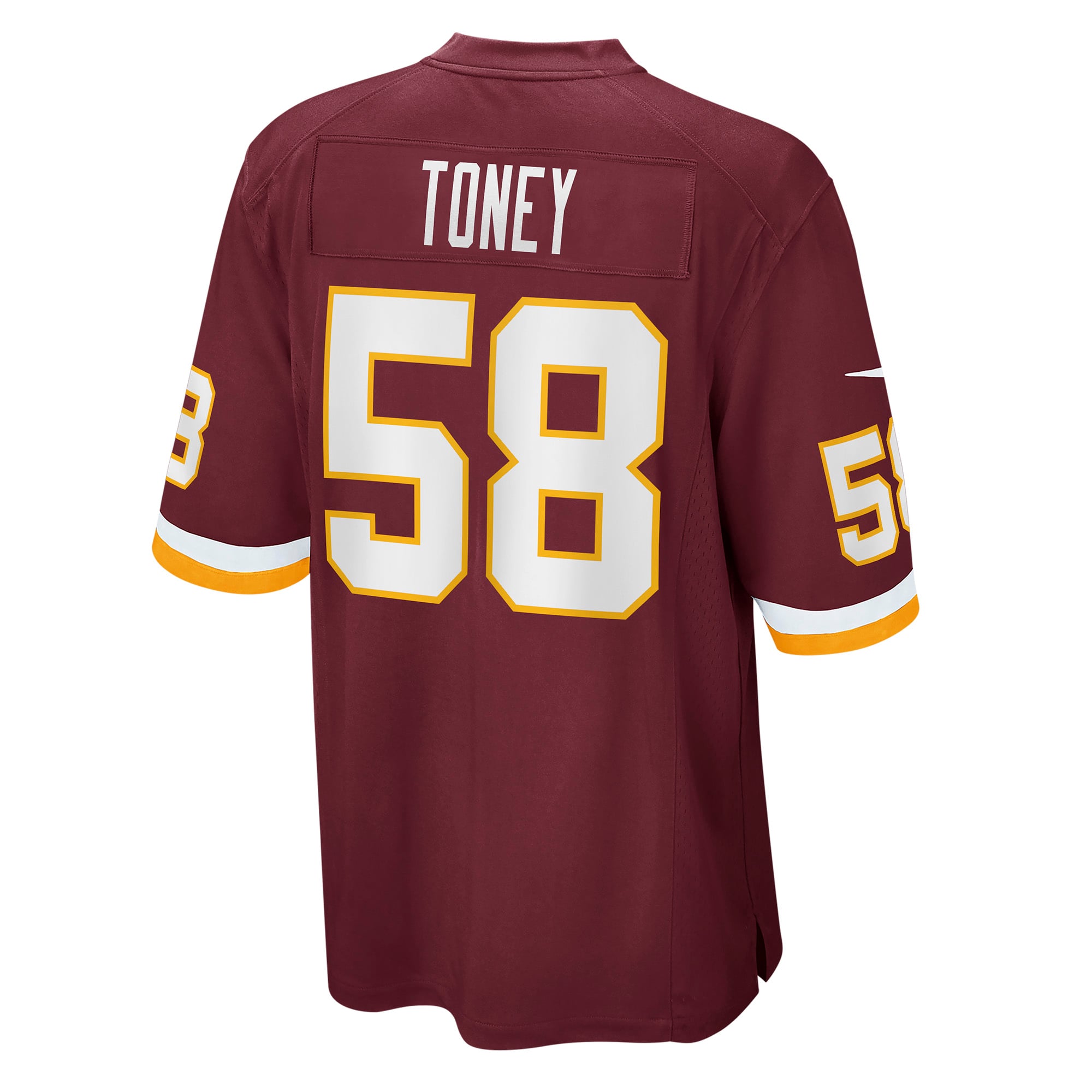 Shaka Toney Washington Commanders Game Jersey Burgundy NFL Football Fan Wear Shaka Toney