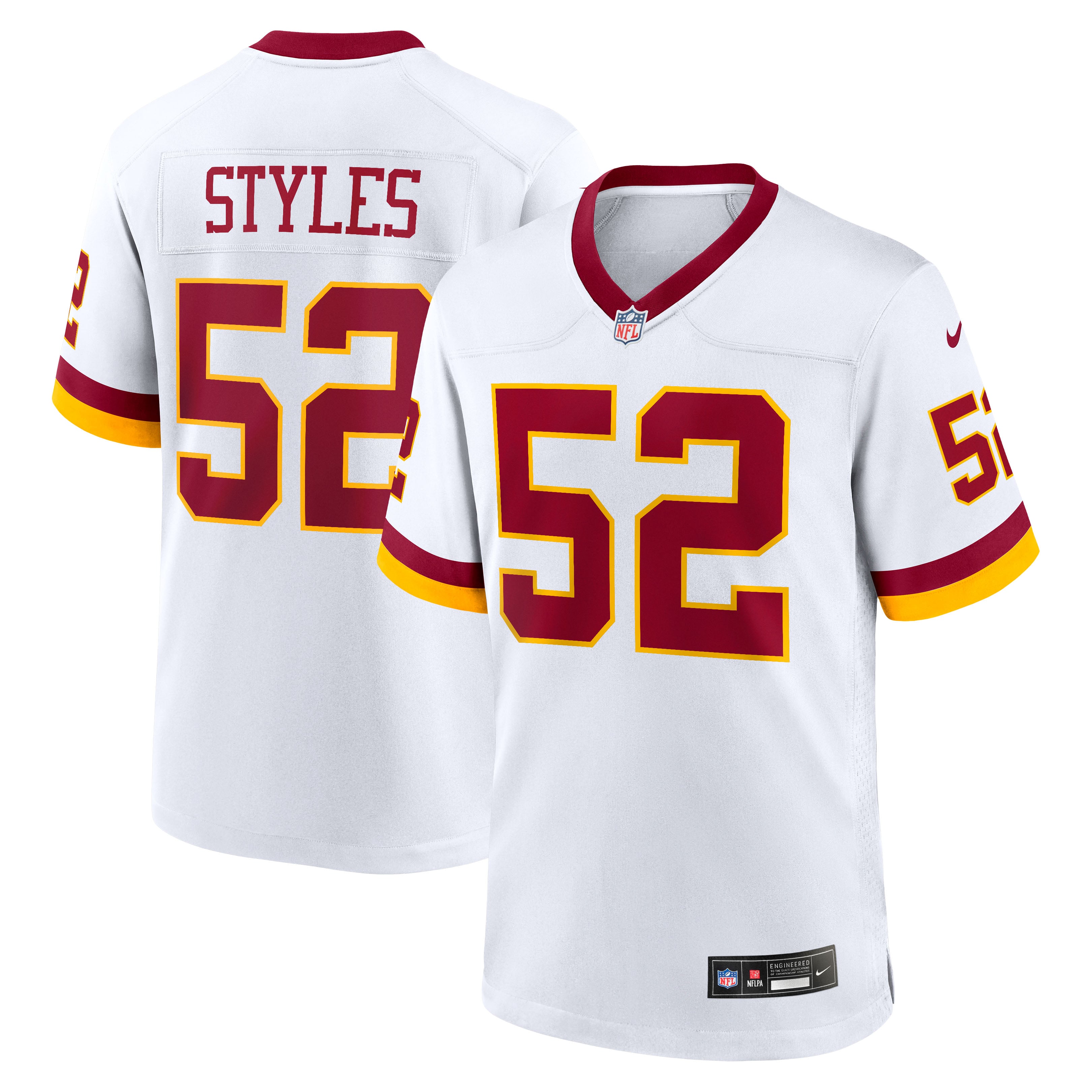 Sonny Styles Washington Commanders Game Jersey White NFL Football Fan Wear