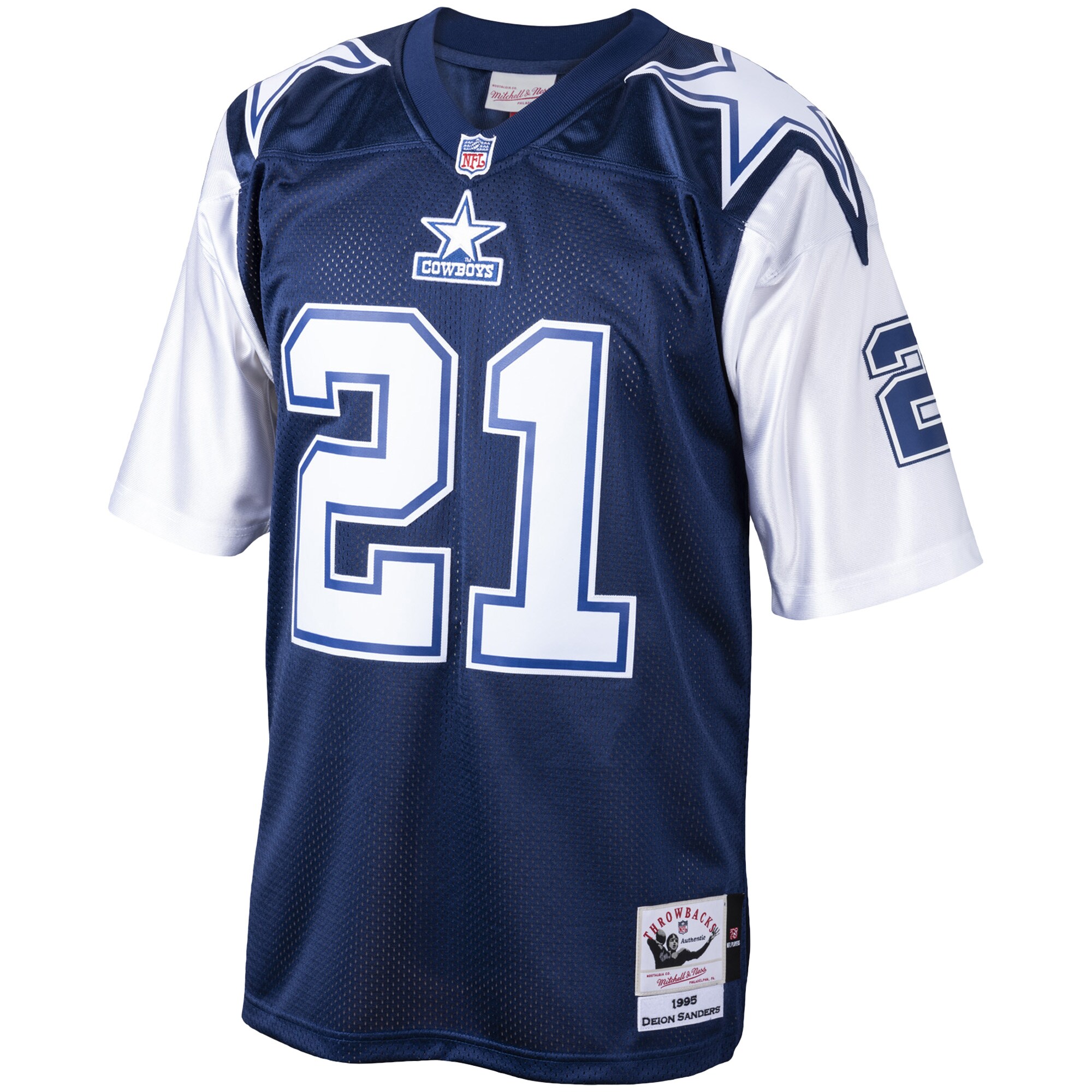 Deion Sanders Big Dallas Cowboys Replica Jersey Navy NFL Football Fan Wear Deion Sanders Big