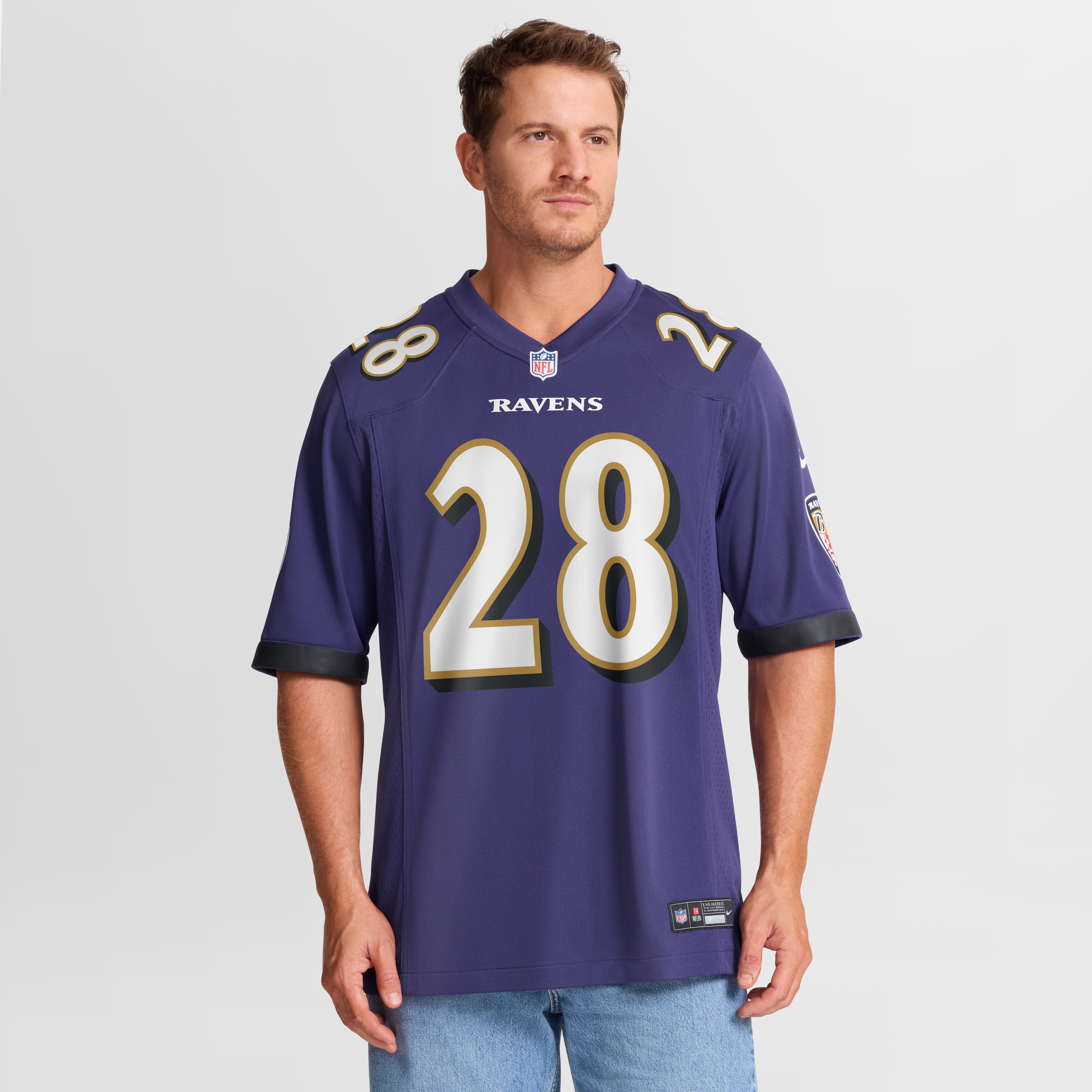 Taven Bryan Baltimore Ravens Game Jersey Purple NFL Football Fan Wear