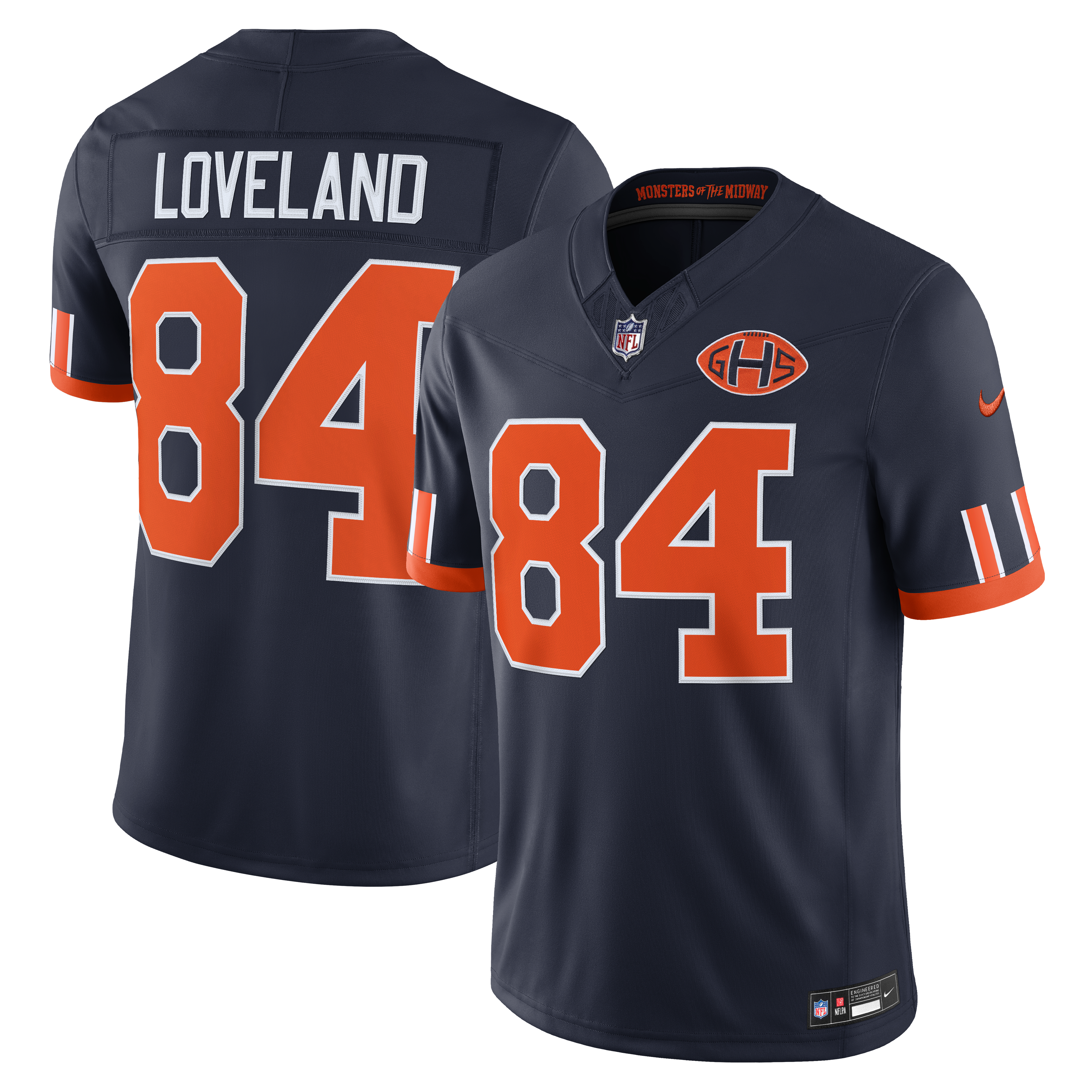 Colston Loveland Chicago Bears Limited Jersey Navy NFL Football Fan Wear Colston Loveland