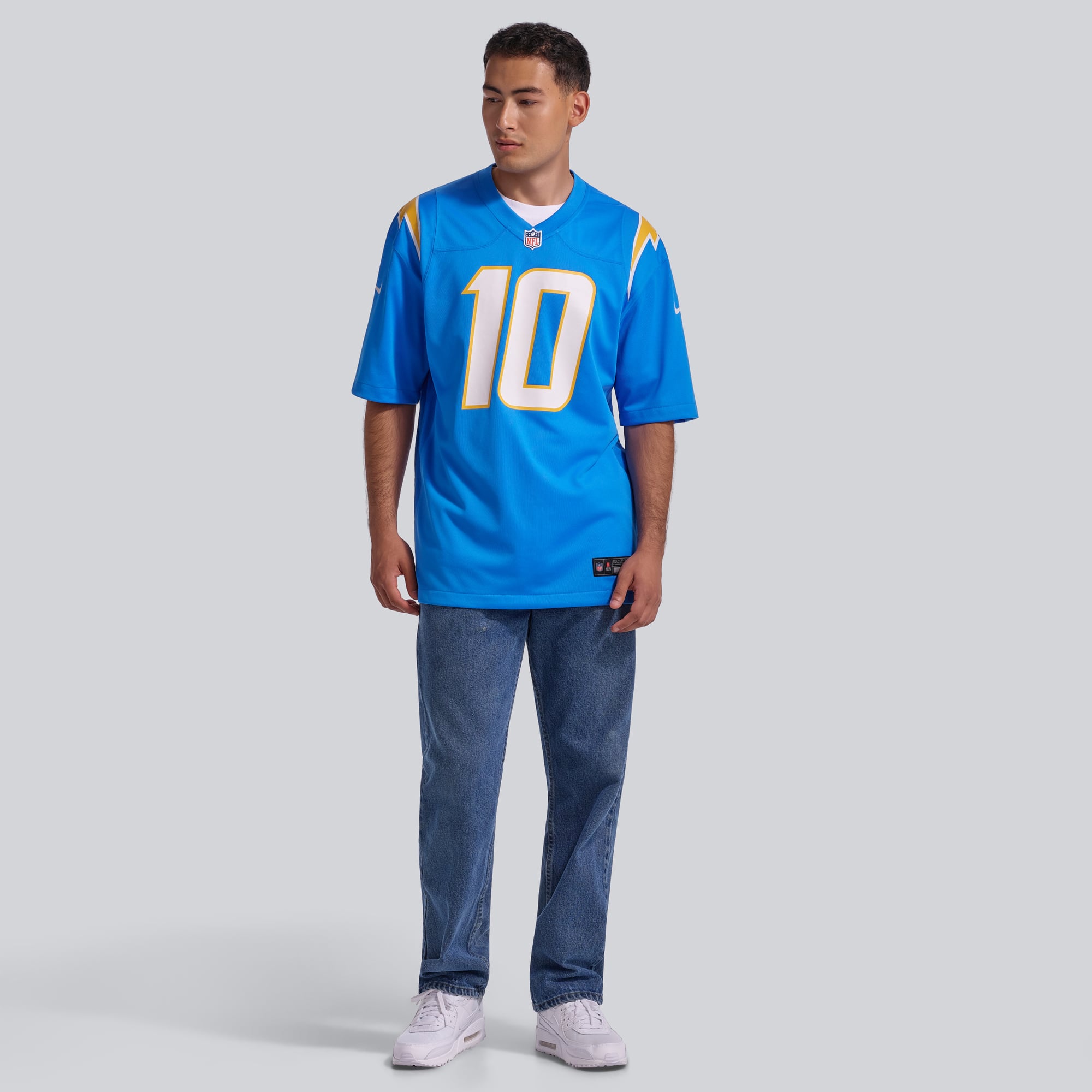 Justin Herbert Los Angeles Chargers Limited Jersey Olive NFL Football Fan Wear Justin Herbert