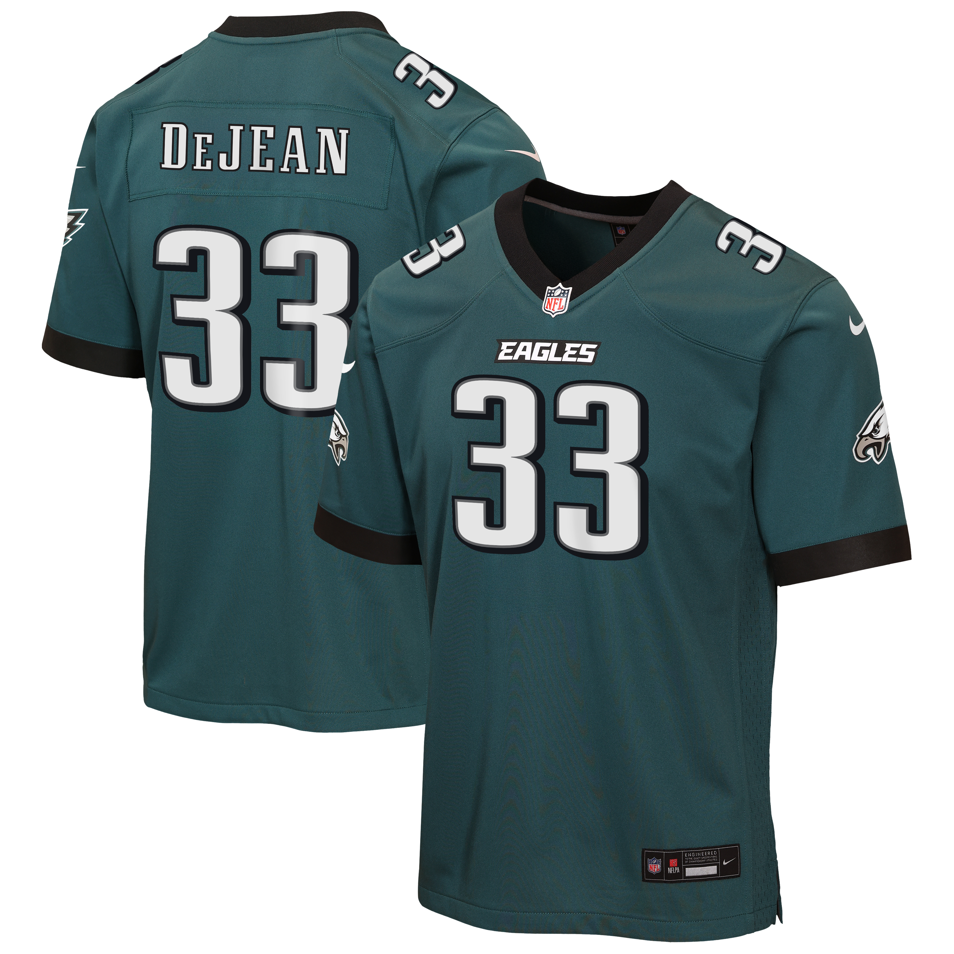 Cooper DeJean Philadelphia Eagles Game Jersey Midnight NFL Football Fan Wear