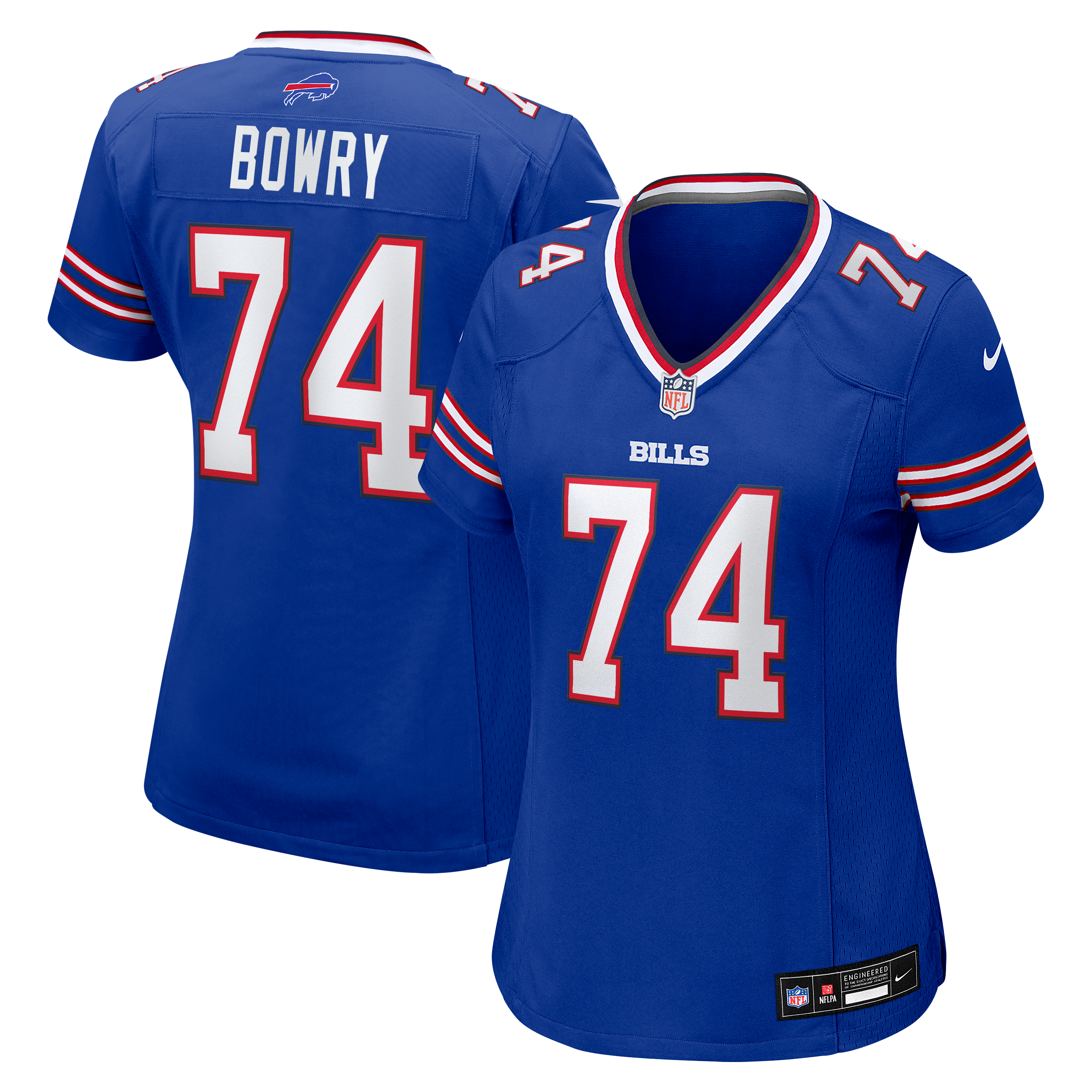 Jude Bowry Buffalo Bills Game Jersey Royal NFL Football Fan Wear Jude Bowry