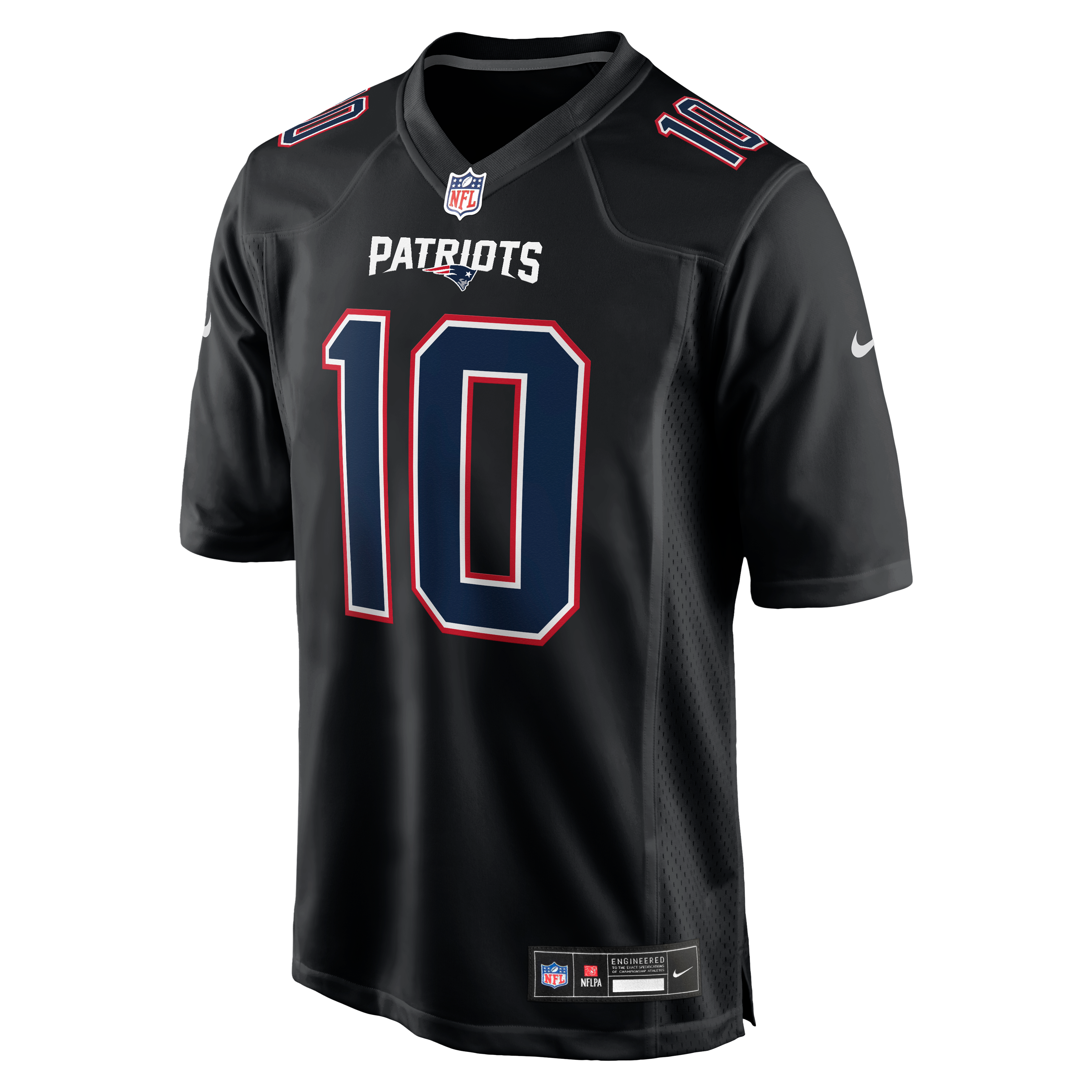 Drake Maye Carbon New England Patriots Game Jersey Black NFL Football Fan Wear Drake Maye Carbon