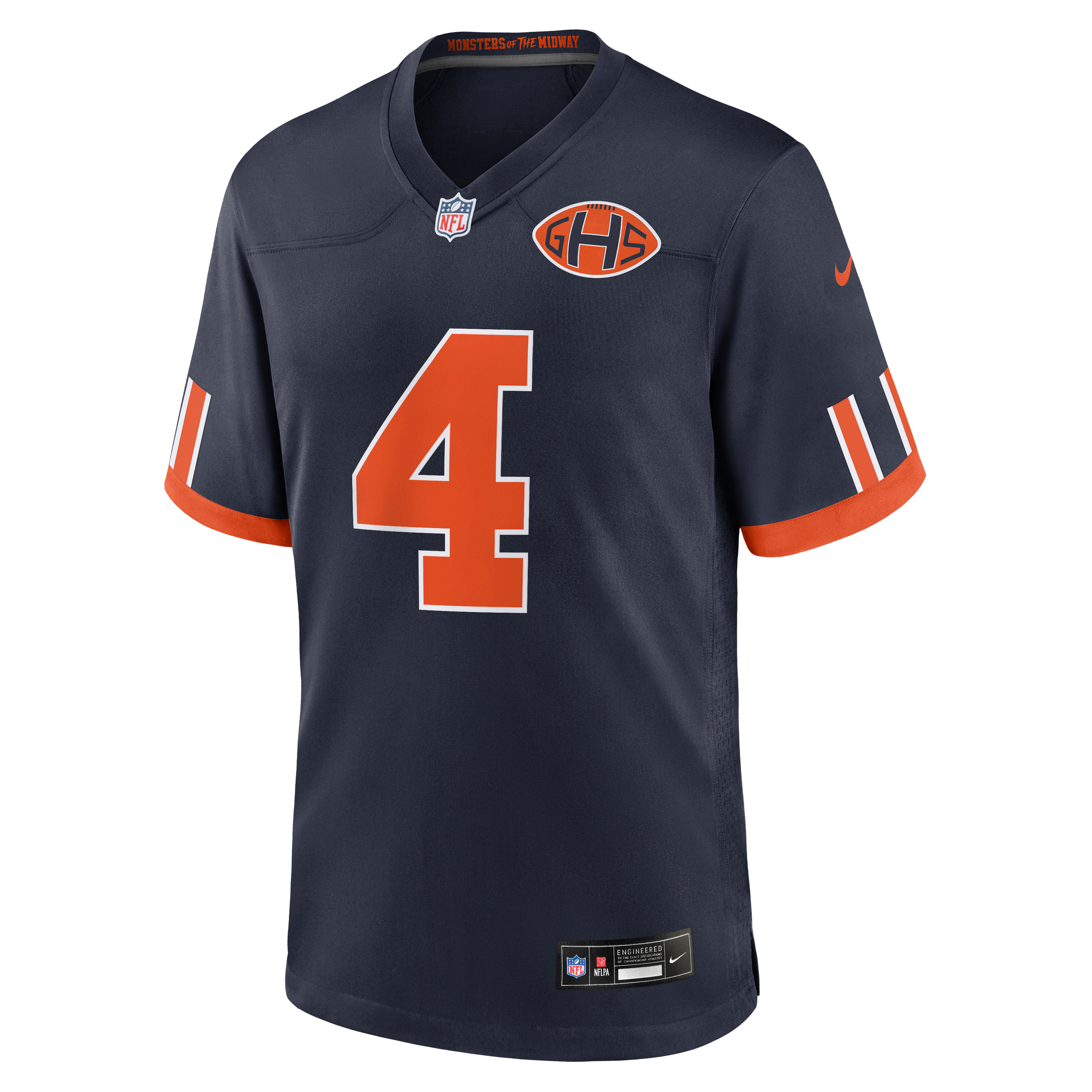 DAndre Swift Chicago Bears Game Jersey Navy NFL Football Fan Wear DAndre Swift