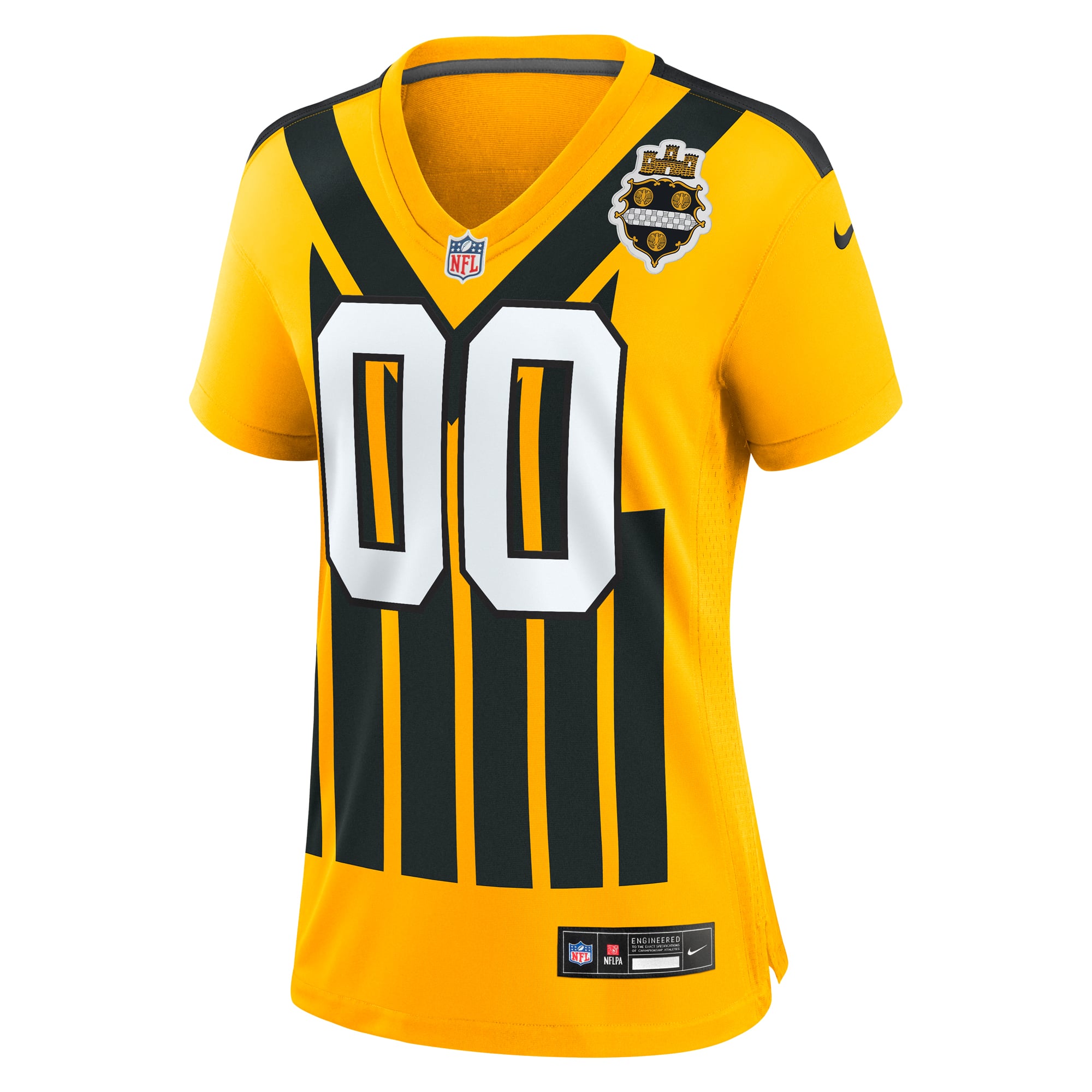 Pittsburgh Steelers Alternate Jersey Gold NFL Football Fan Wear Custom Number