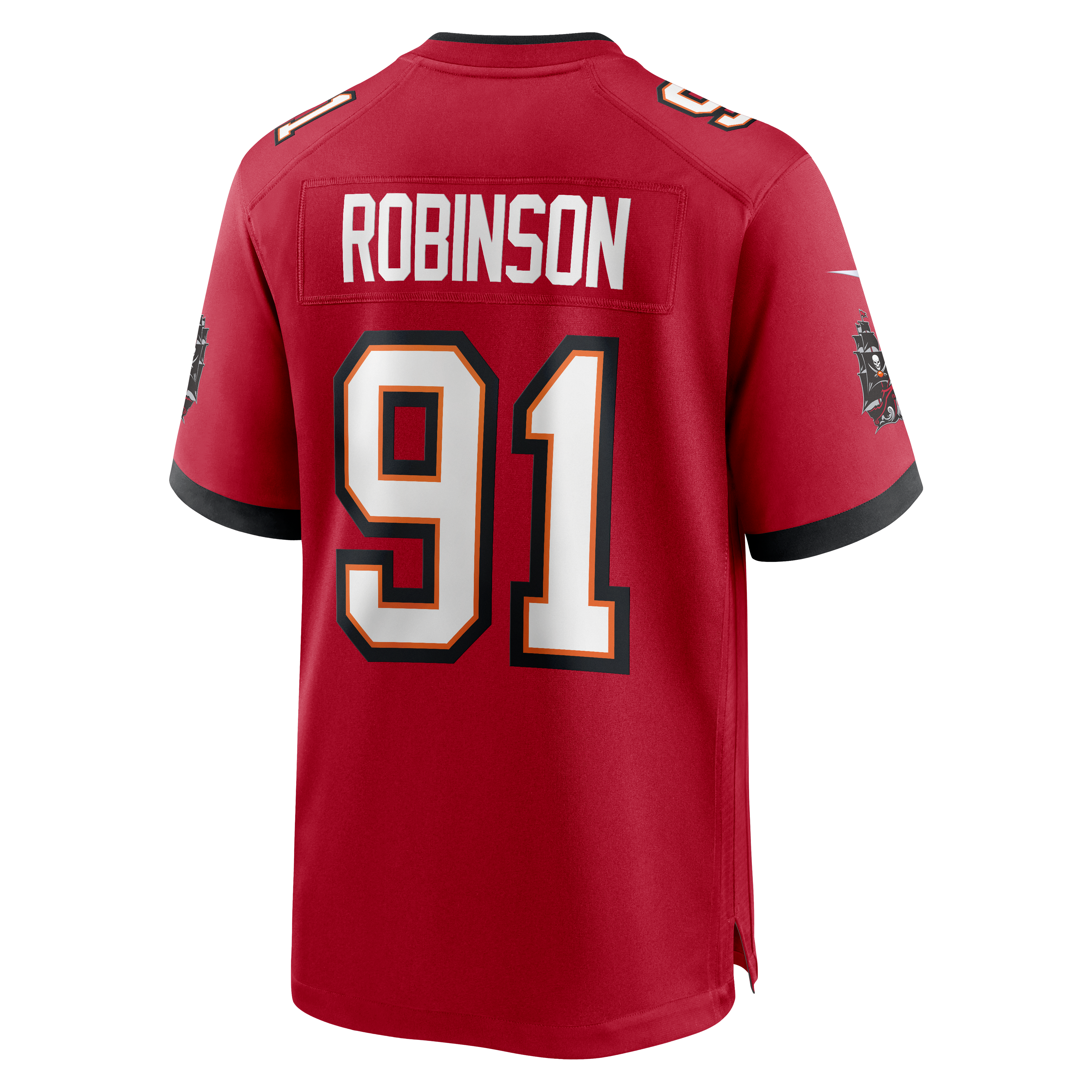 AShawn Robinson Tampa Bay Buccaneers Game Jersey Red NFL Football Fan Wear