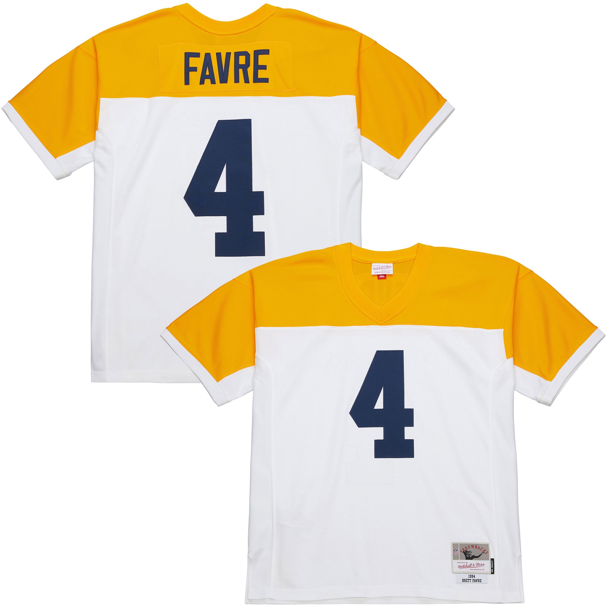 Brett Favre Mitchell Green Bay Packers Replica Jersey Green NFL Football Fan Wear
