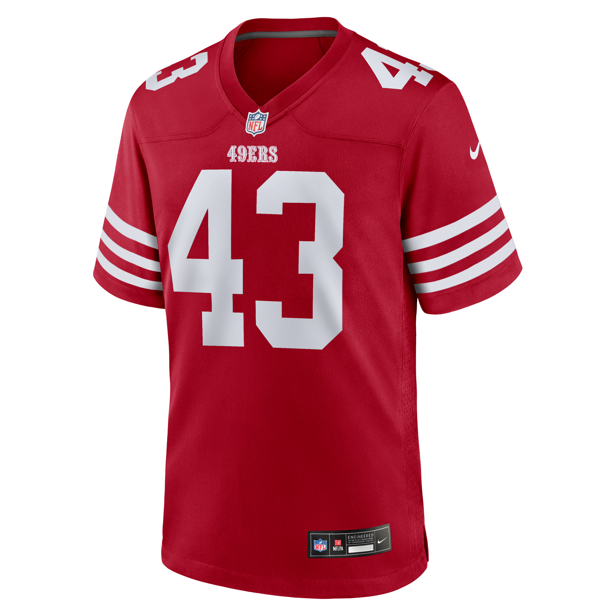Eric Kendricks San Francisco 49ers Game Jersey Scarlet NFL Football Fan Wear Eric Kendricks