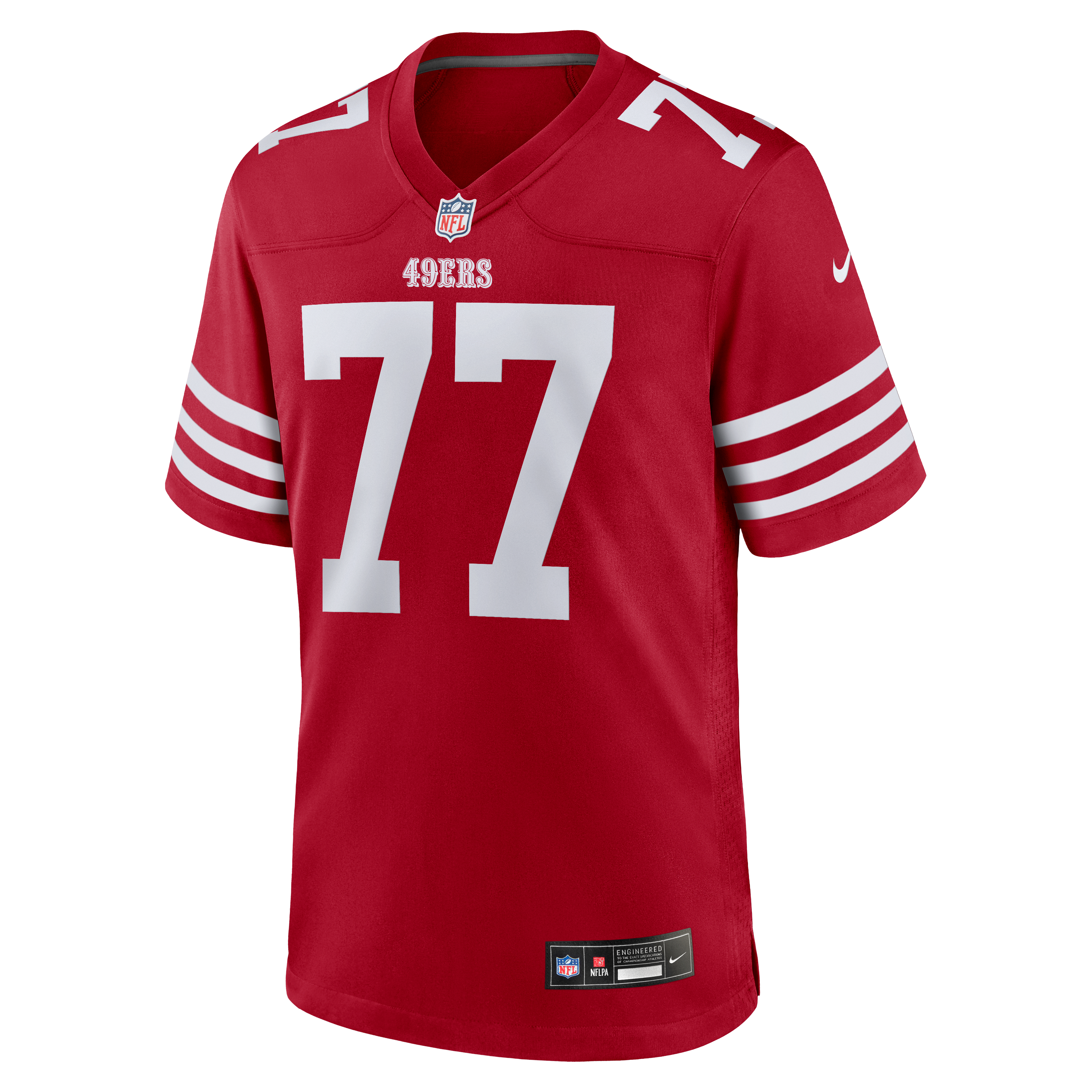 Dominick Puni San Francisco 49ers Game Jersey Scarlet NFL Football Fan Wear